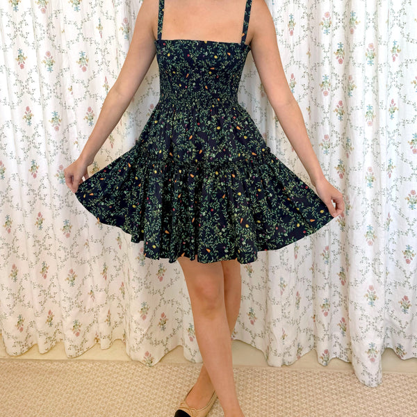 The Mini Seraphina Nap Dress - Midnight Garden – Hill House Home