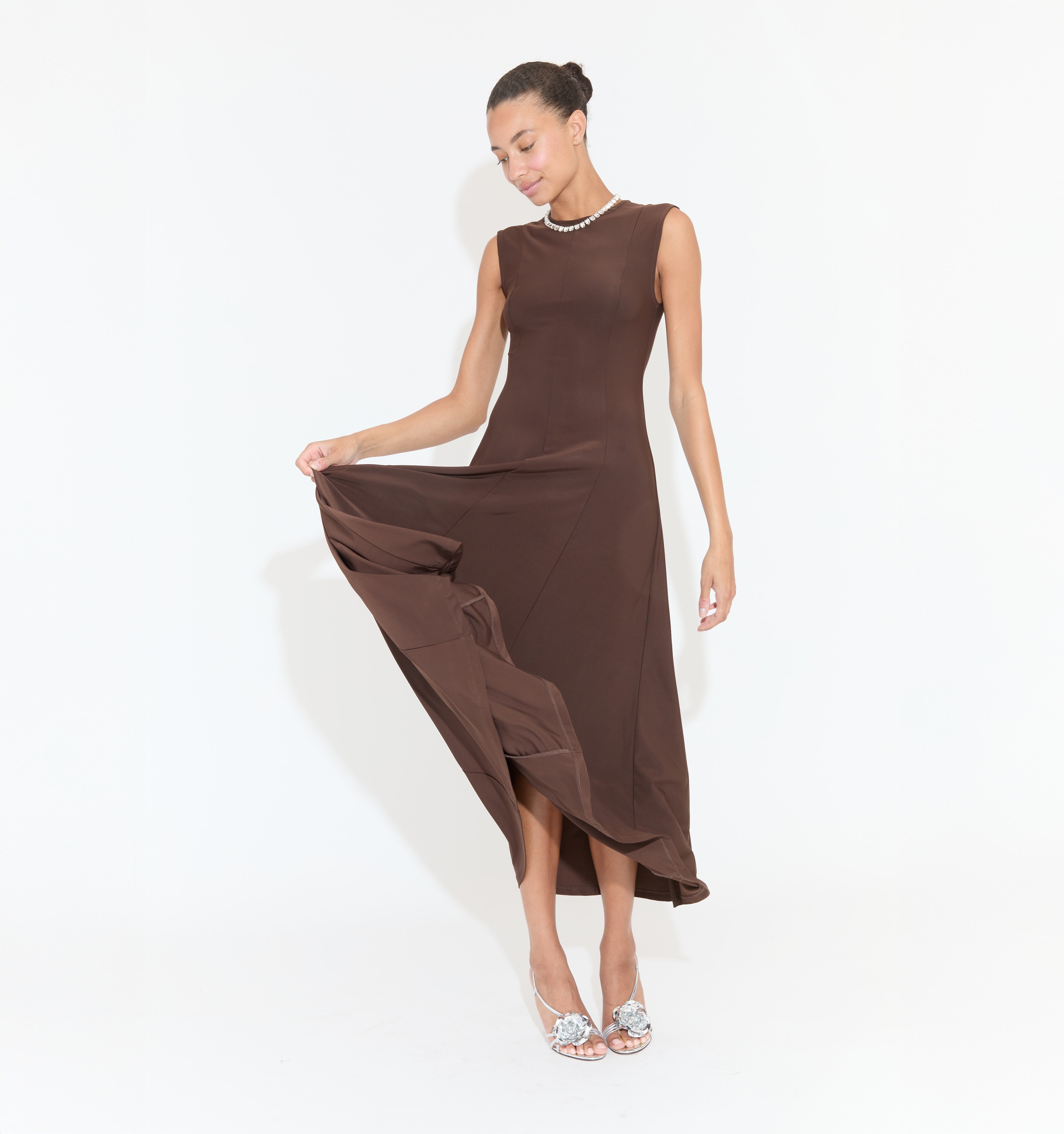 The Mila Dress - Chocolate Jersey