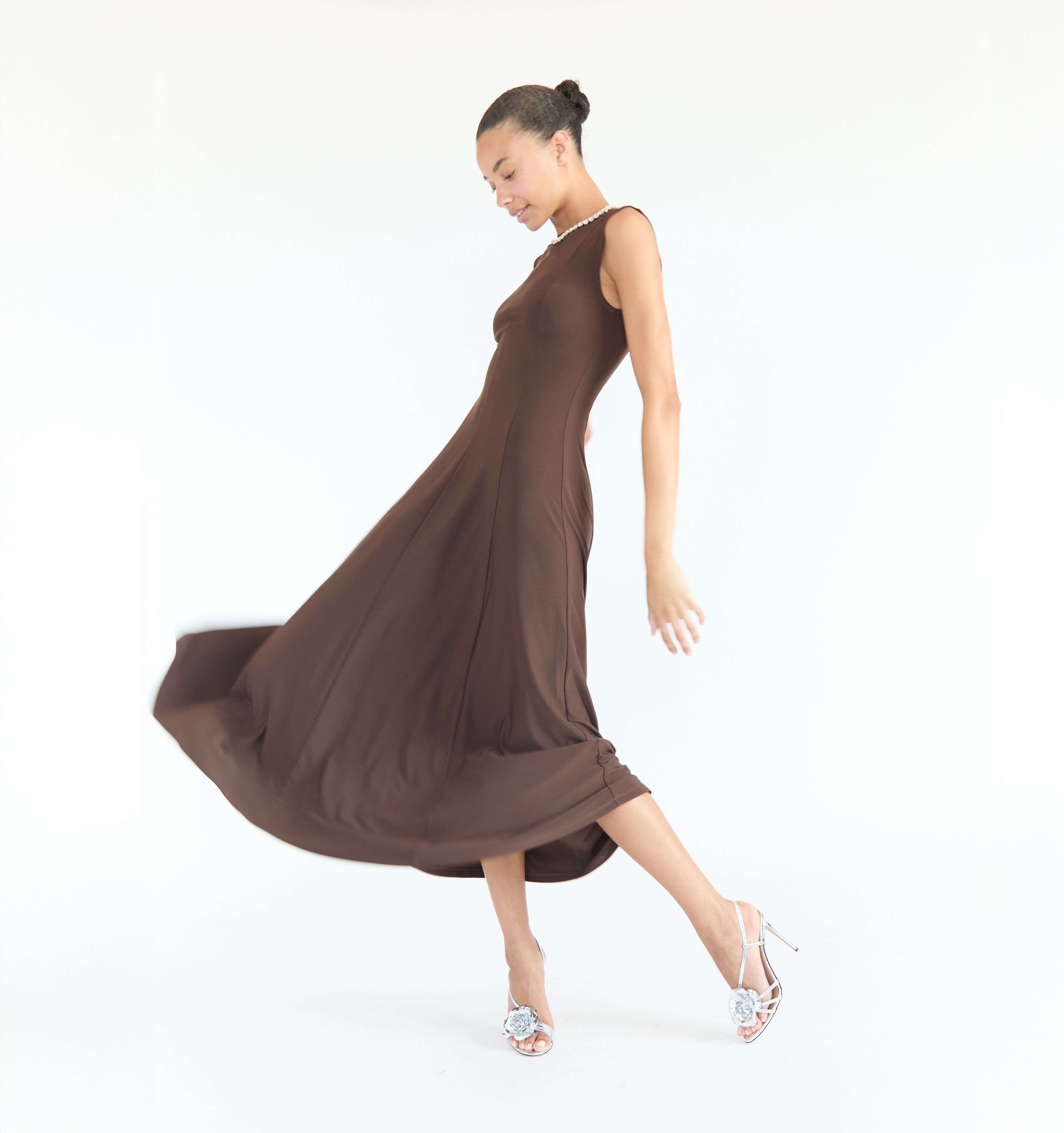 The Mila Dress - Chocolate Jersey