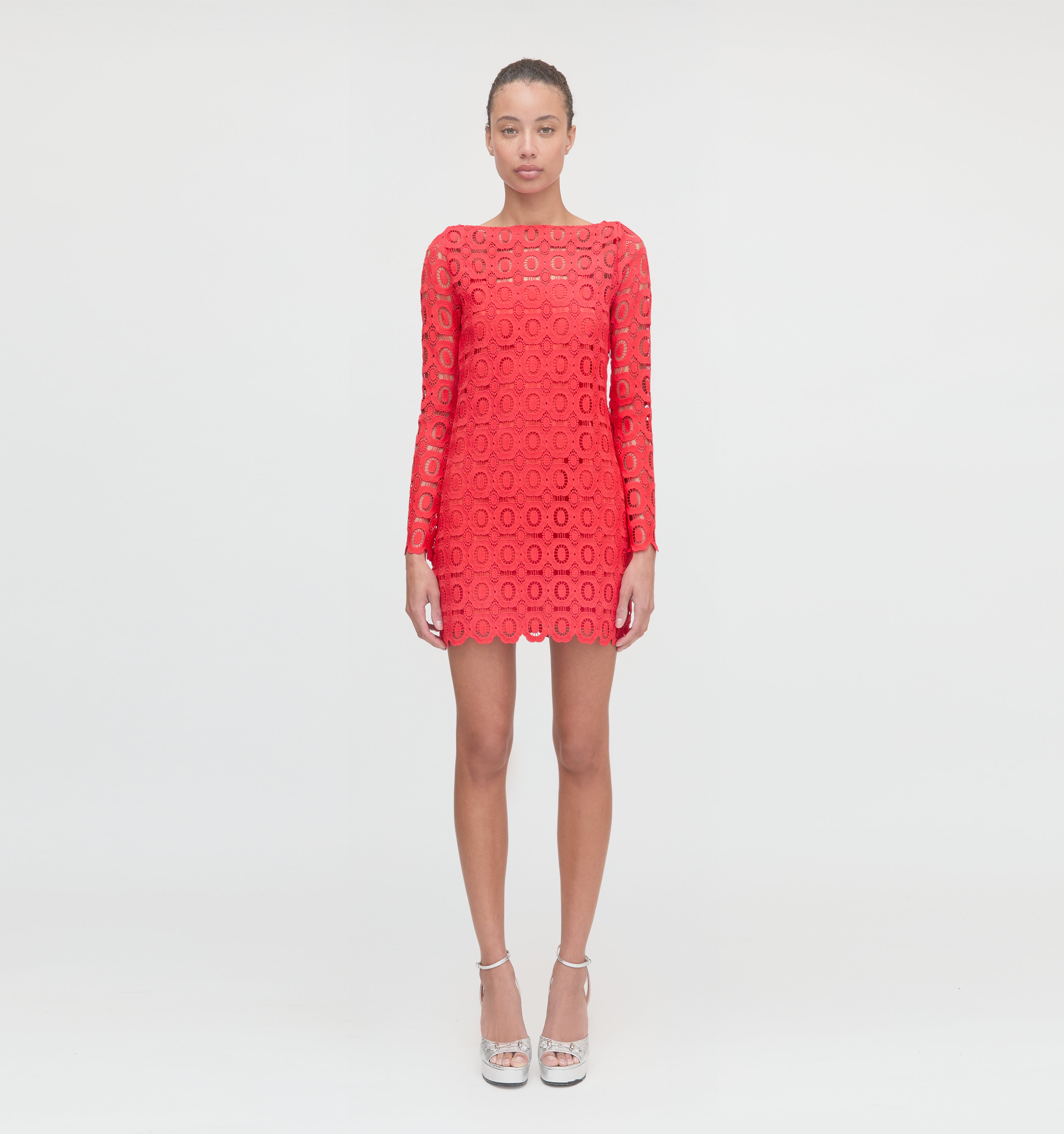 The Eliza Mini Dress - Poppy Lace
