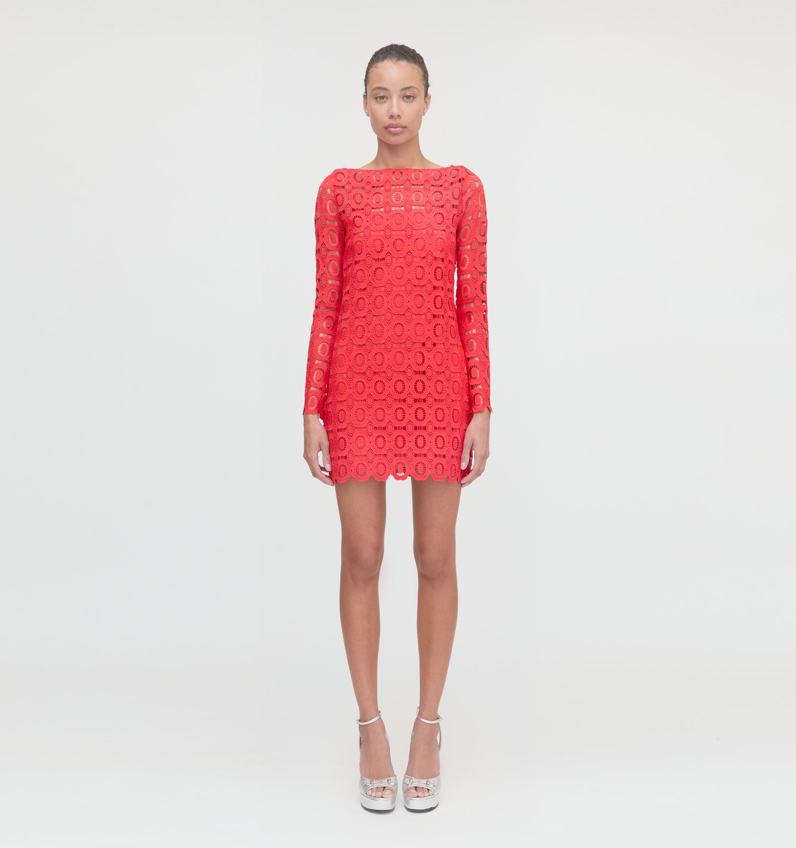 The Eliza Mini Dress - Poppy Lace  Hill House Home