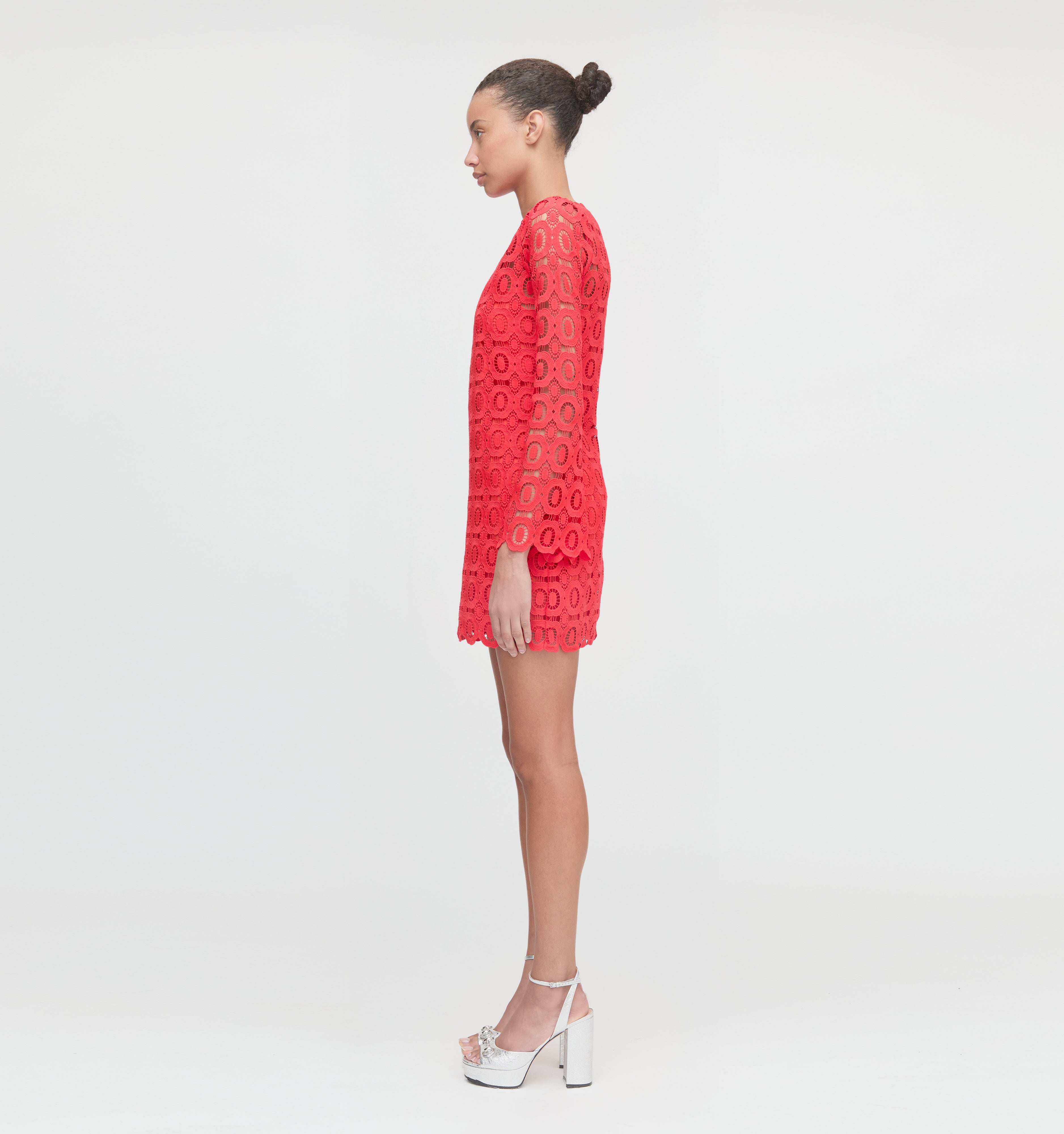 The Eliza Mini Dress - Poppy Lace