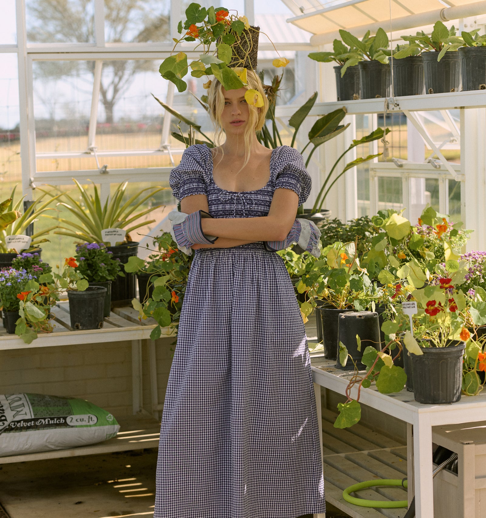 The Madeline Nap Dress - Navy Gingham Hill House Home The Madeline Nap Dress - Navy Gingham Hill House Home