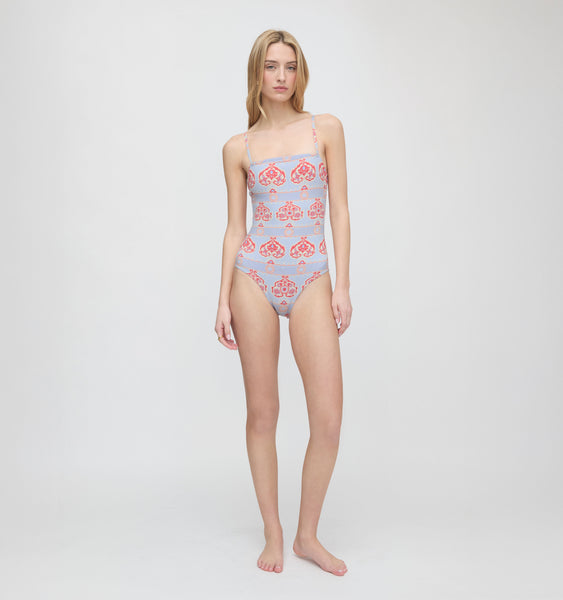 The Giana One Piece - Poppy Damask Stripe – Hill House Home