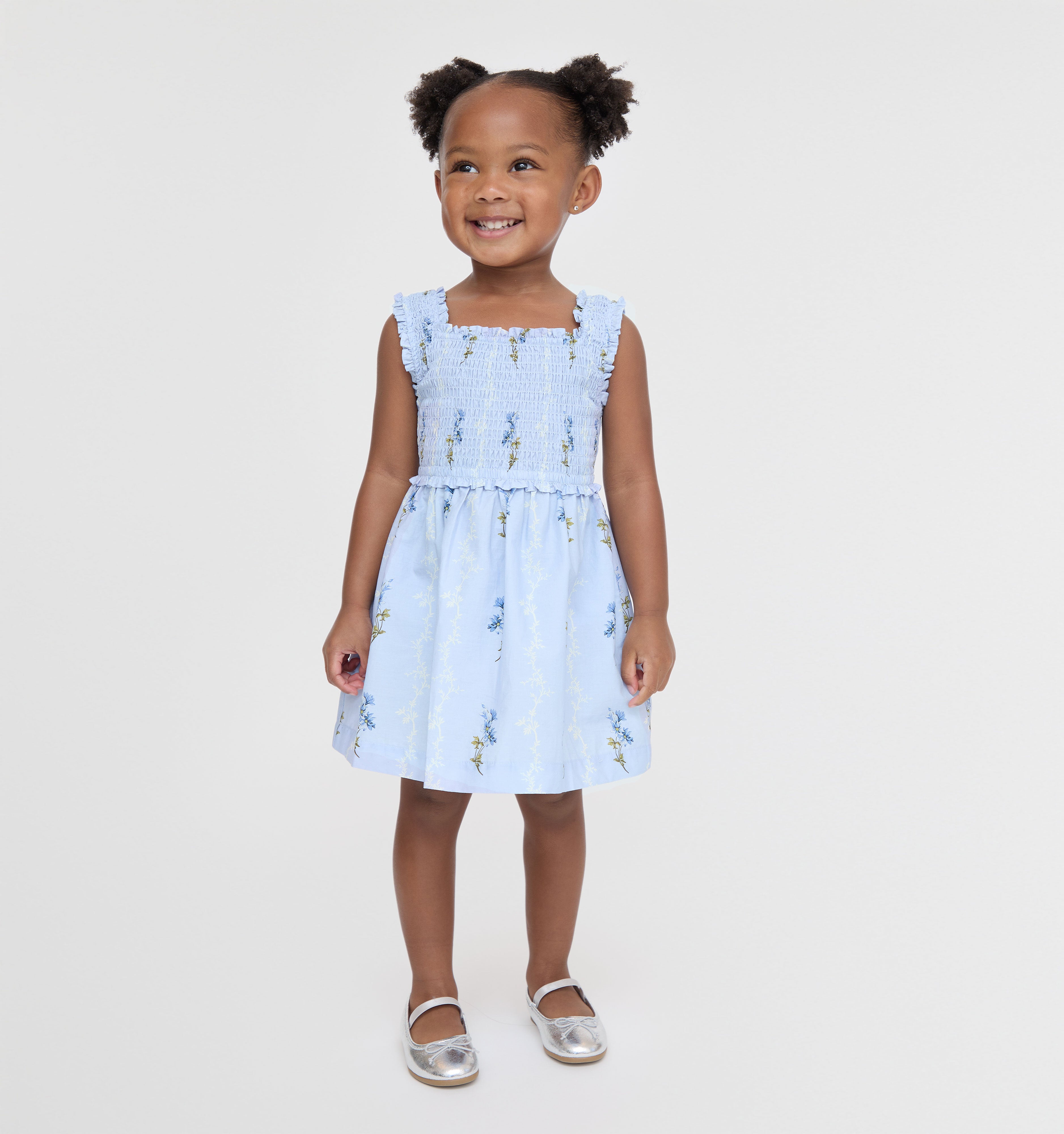 The Tiny Nora Nap Dress - Bluebell Waltz