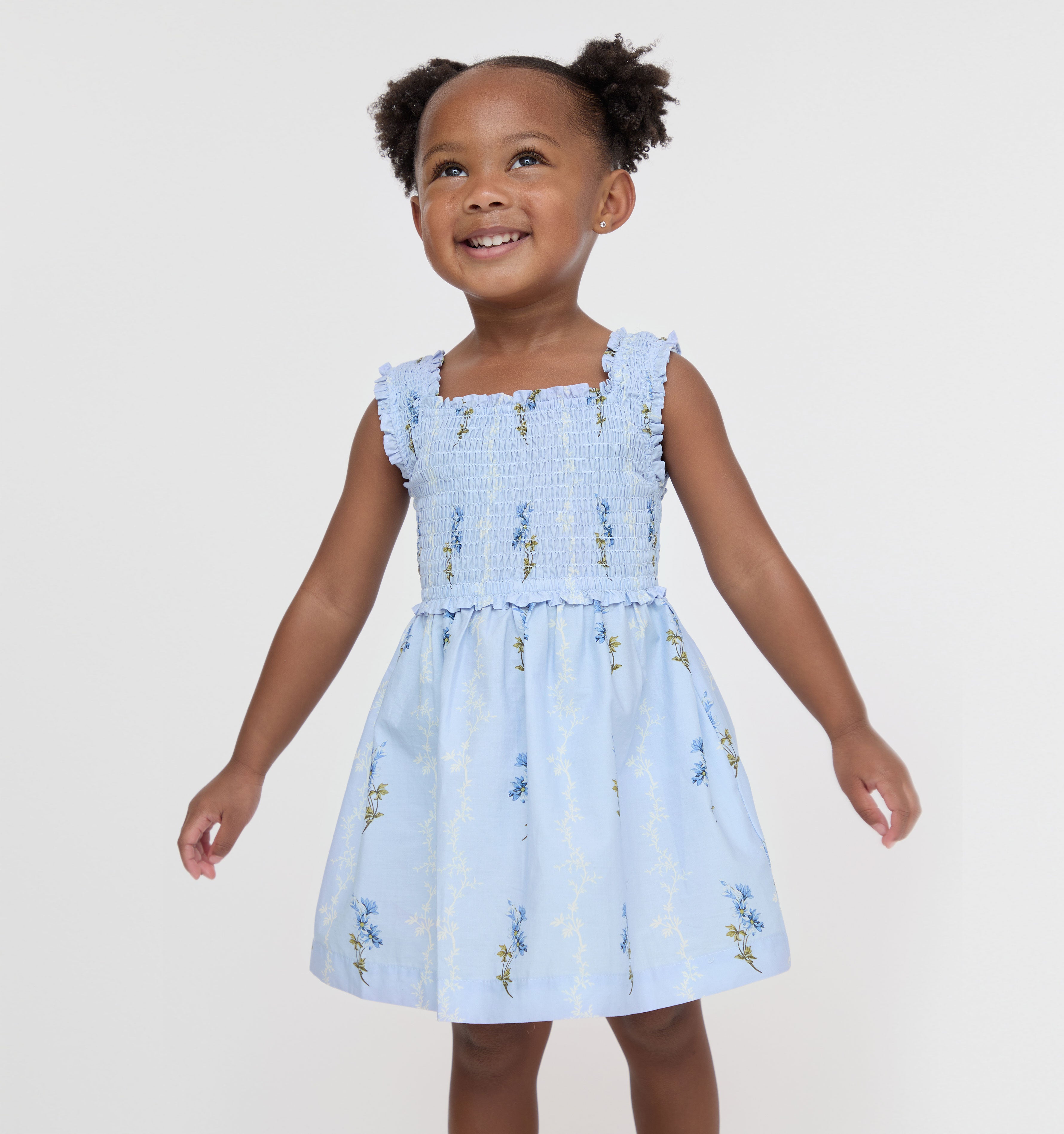 The Tiny Nora Nap Dress - Bluebell Waltz