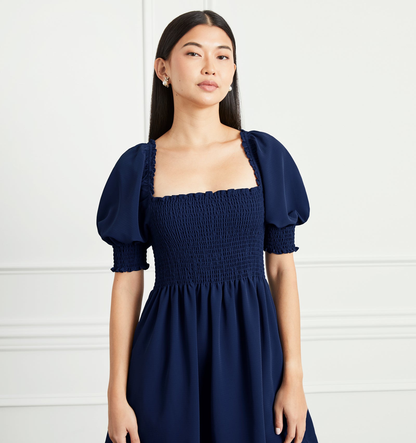 athena blue dress Athena Ruched One Shoulder Mini Dress • American Threads Women's Trendy Online Boutique White / L main image 1