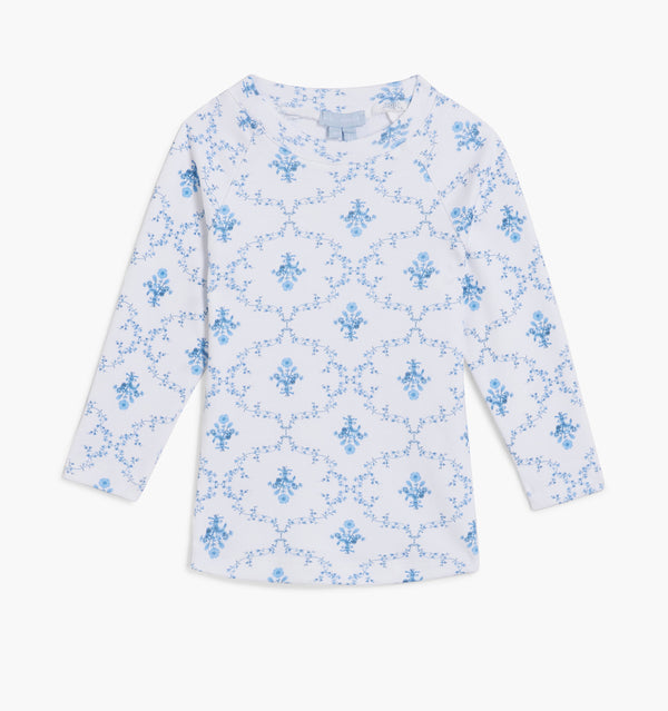 The Baby PJ Set - Blue Trellis