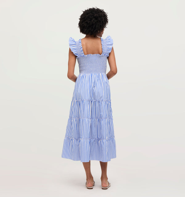 Na’Jeen wears a size S in the Blueberry Stripe color: Blueberry Stripe