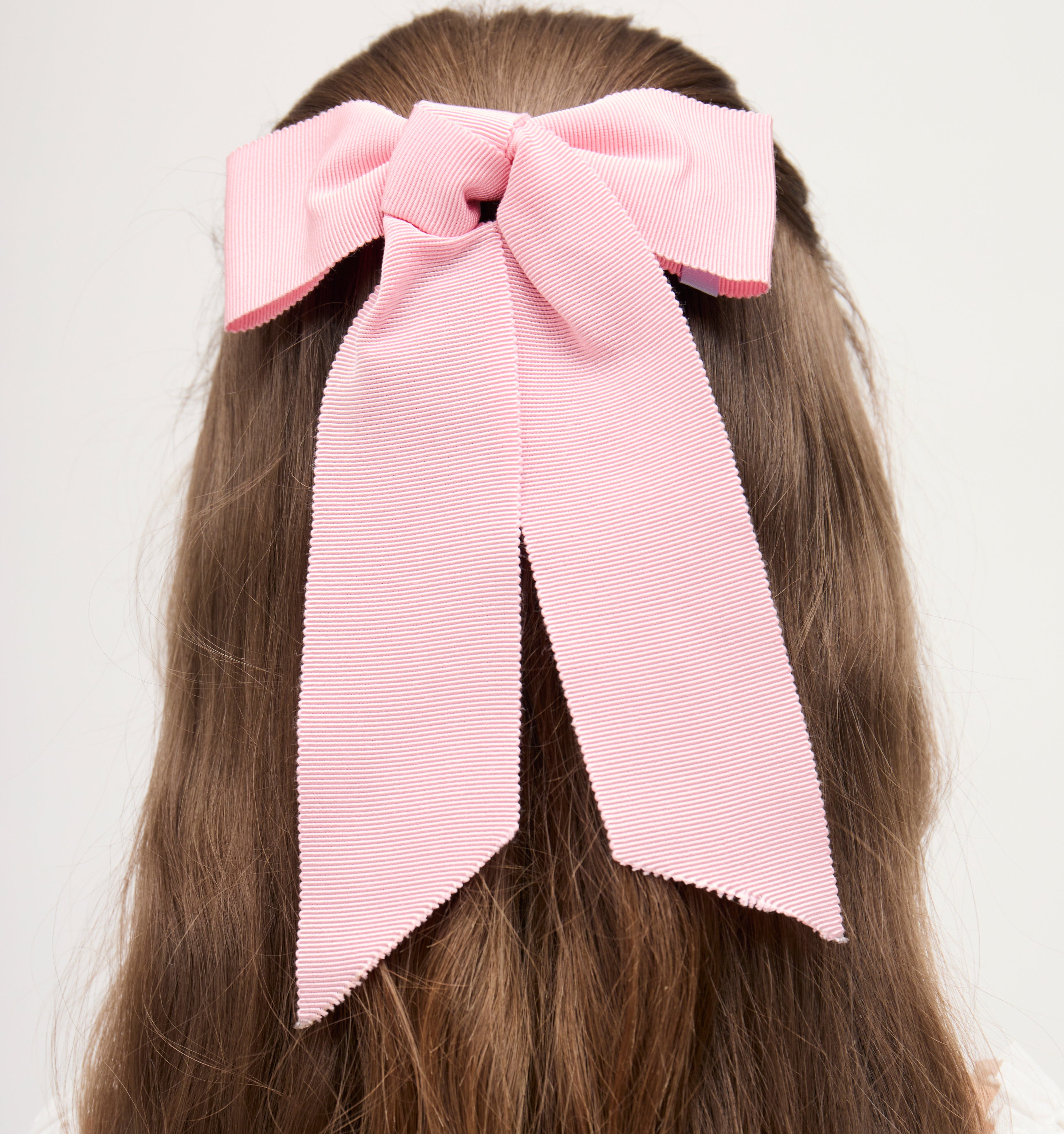 Belle Bow - Pink Grosgrain