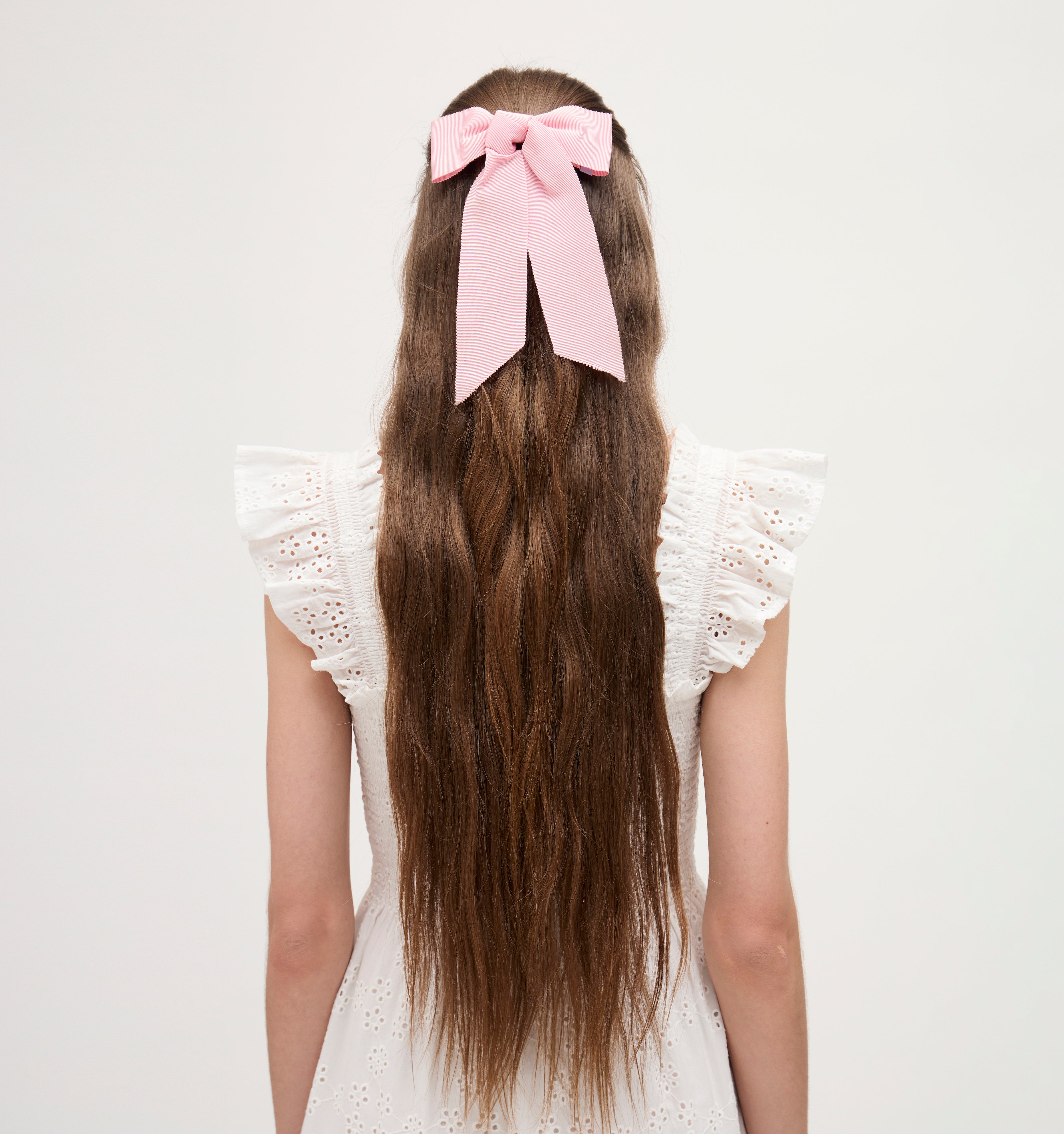 Belle Bow - Pink Grosgrain