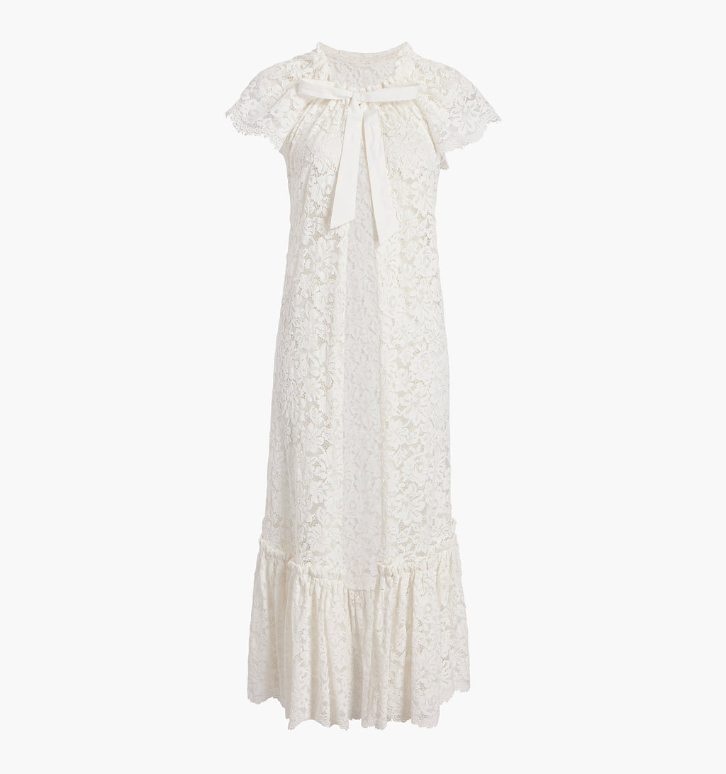 The Lace Coco Duster - White Fleur Lace  Hill House Home