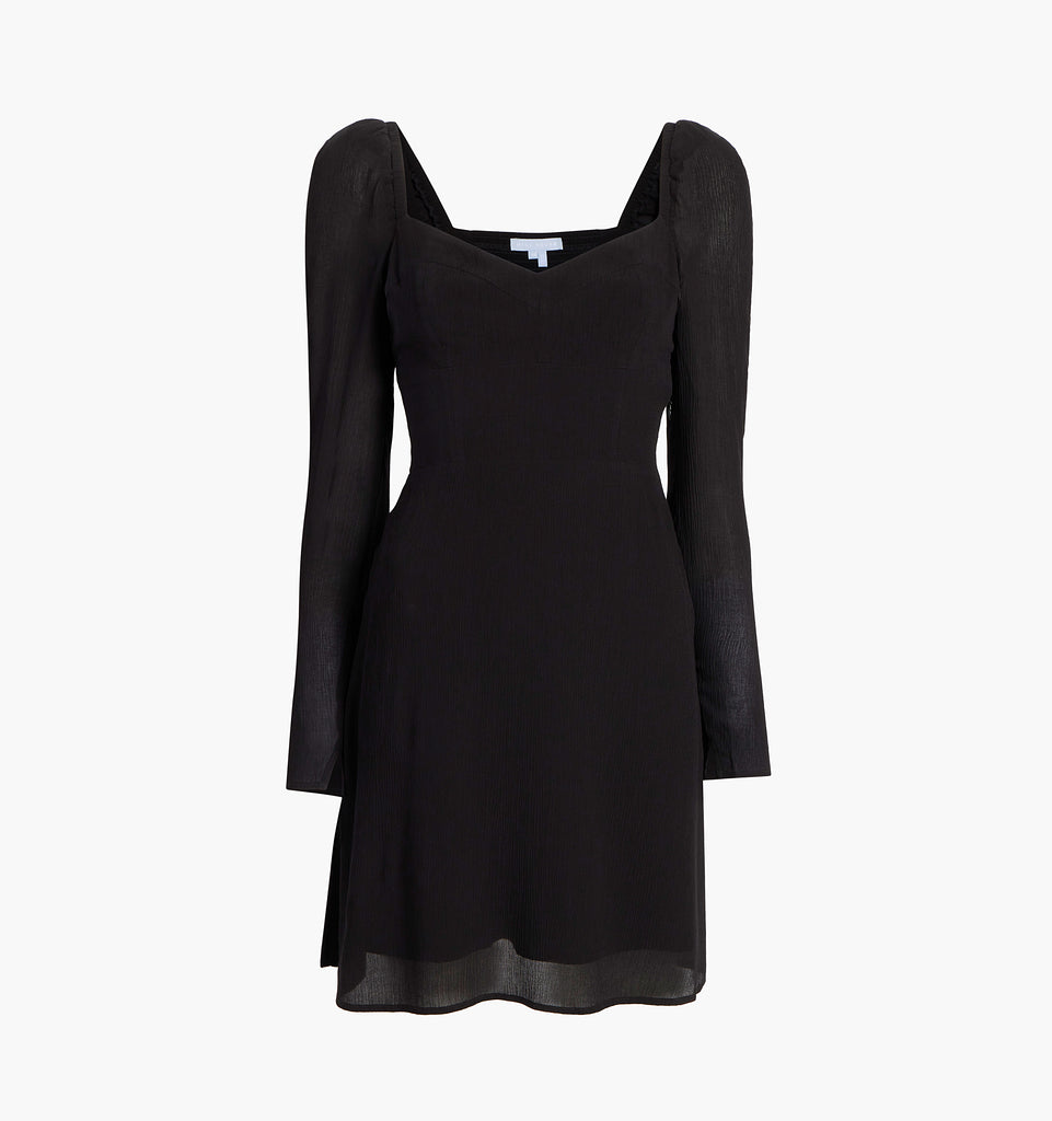 House on the Hill　Dress (Black)　100(3Y) The Ellie Maxi Nap Dress - Black Tonal Seersucker – Hill