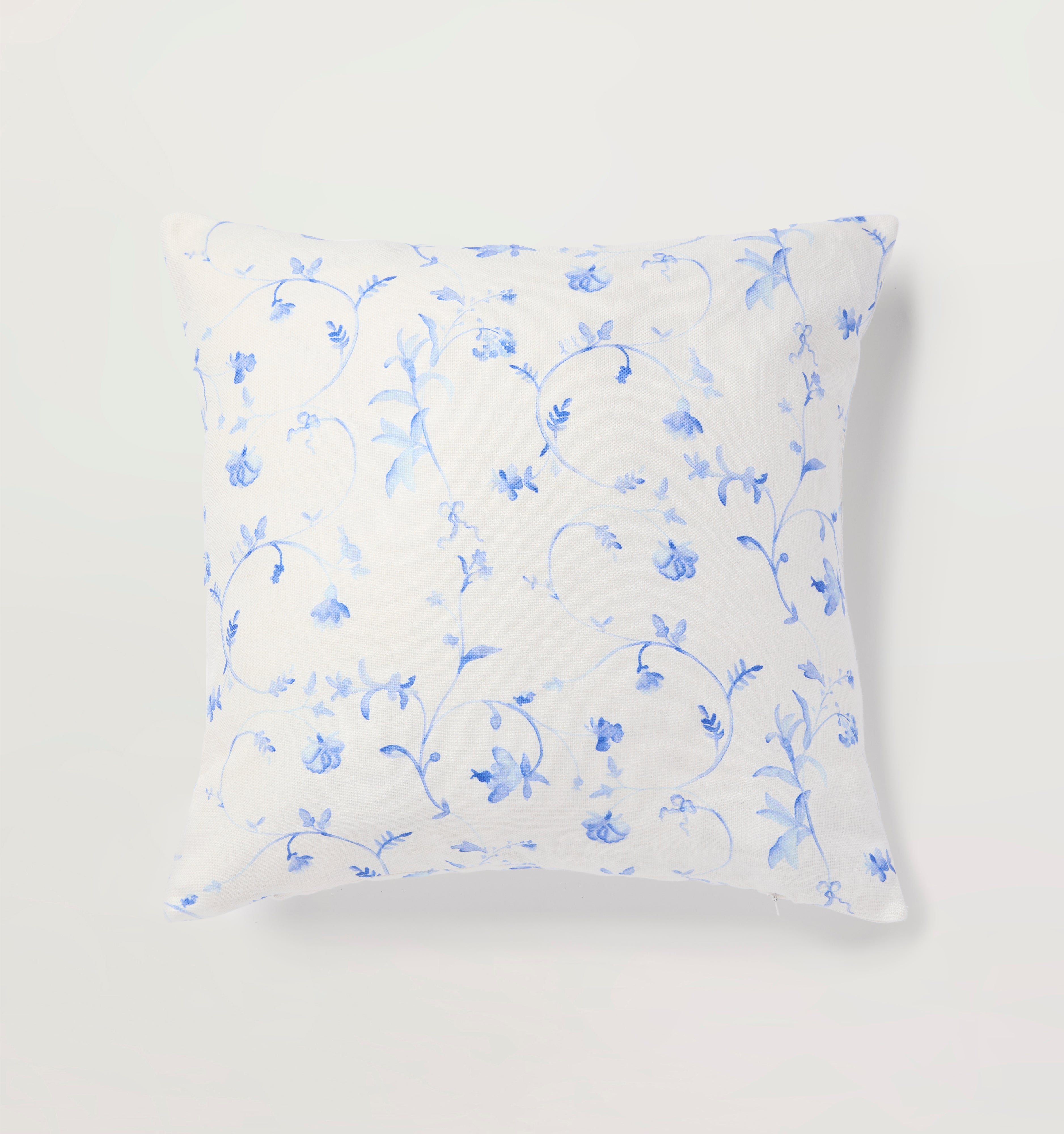 The Bleecker Throw Pillowcase - Blue Botanical