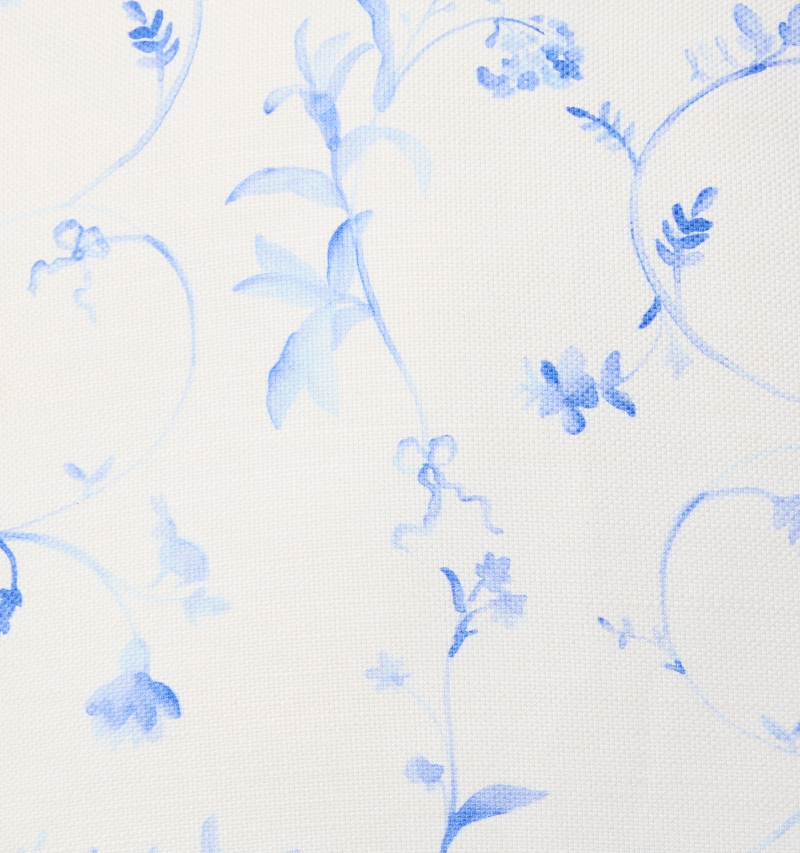 The Perry Lumbar Throw Pillow - Blue Botanical