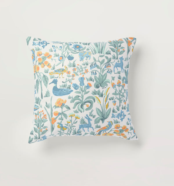 The Bleecker Throw Pillow - Blue Botanical – Hill House Home