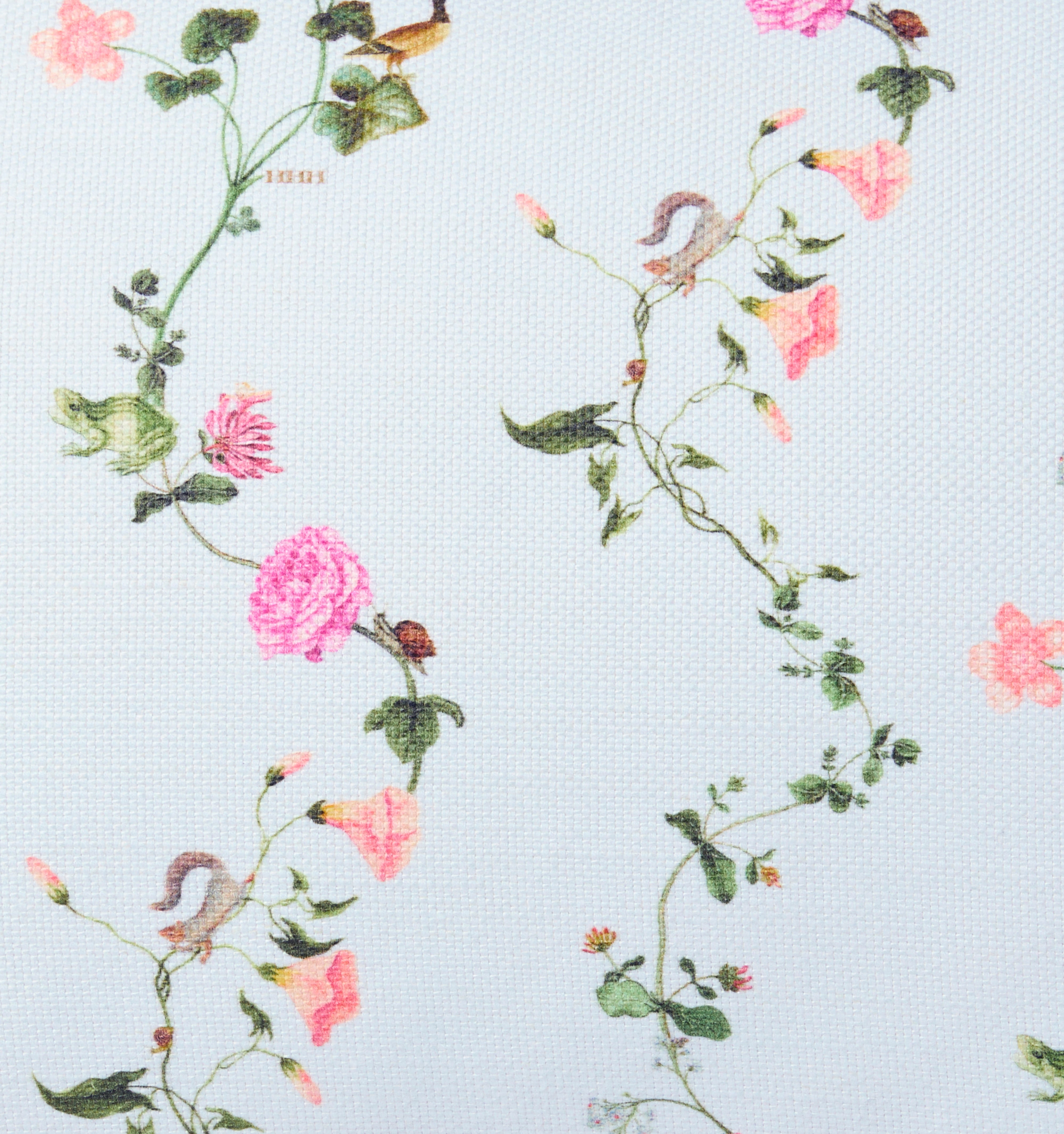 The Bleecker Throw Pillowcase - Blue Pond Floral