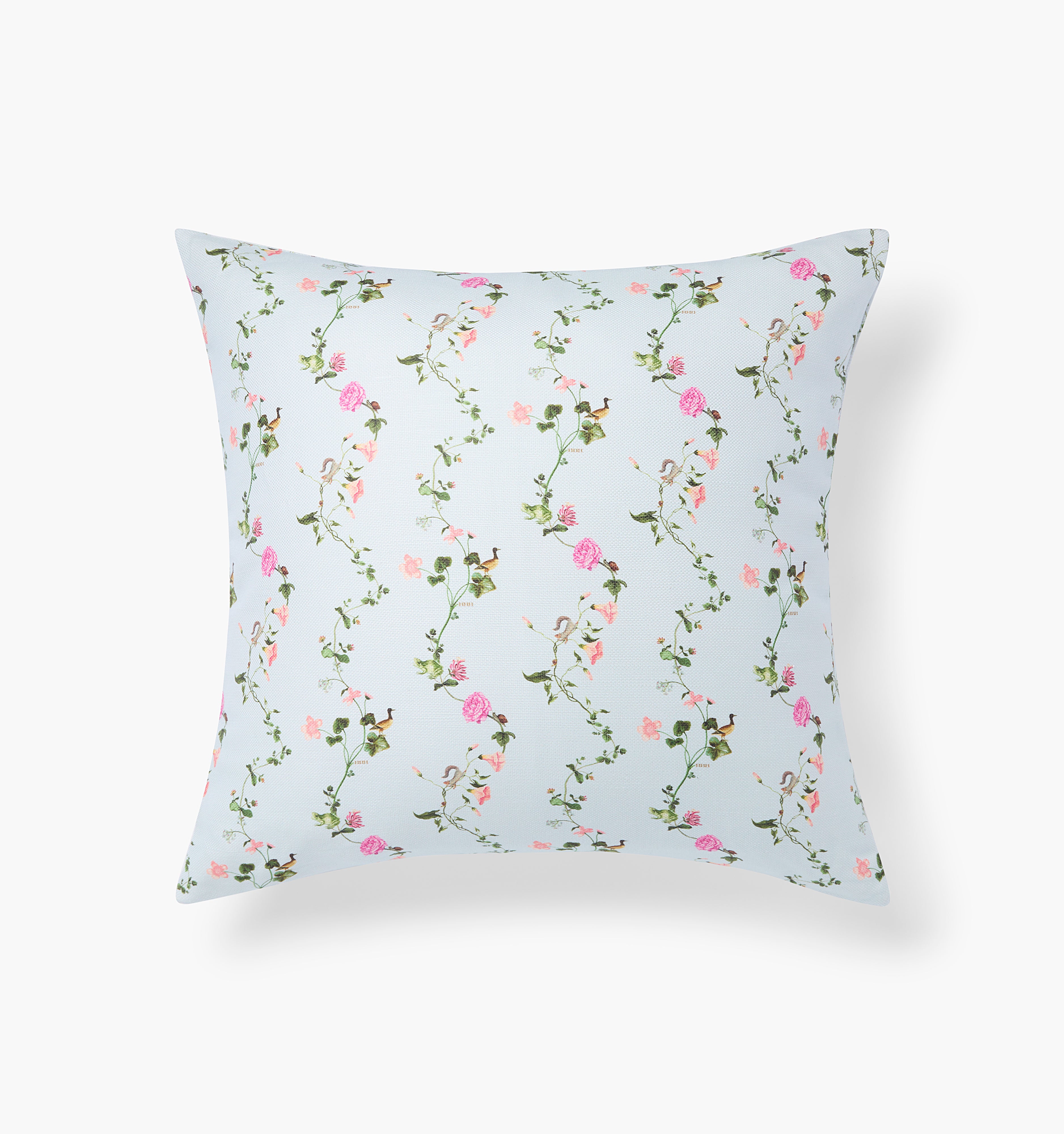 The Bleecker Throw Pillowcase - Blue Pond Floral