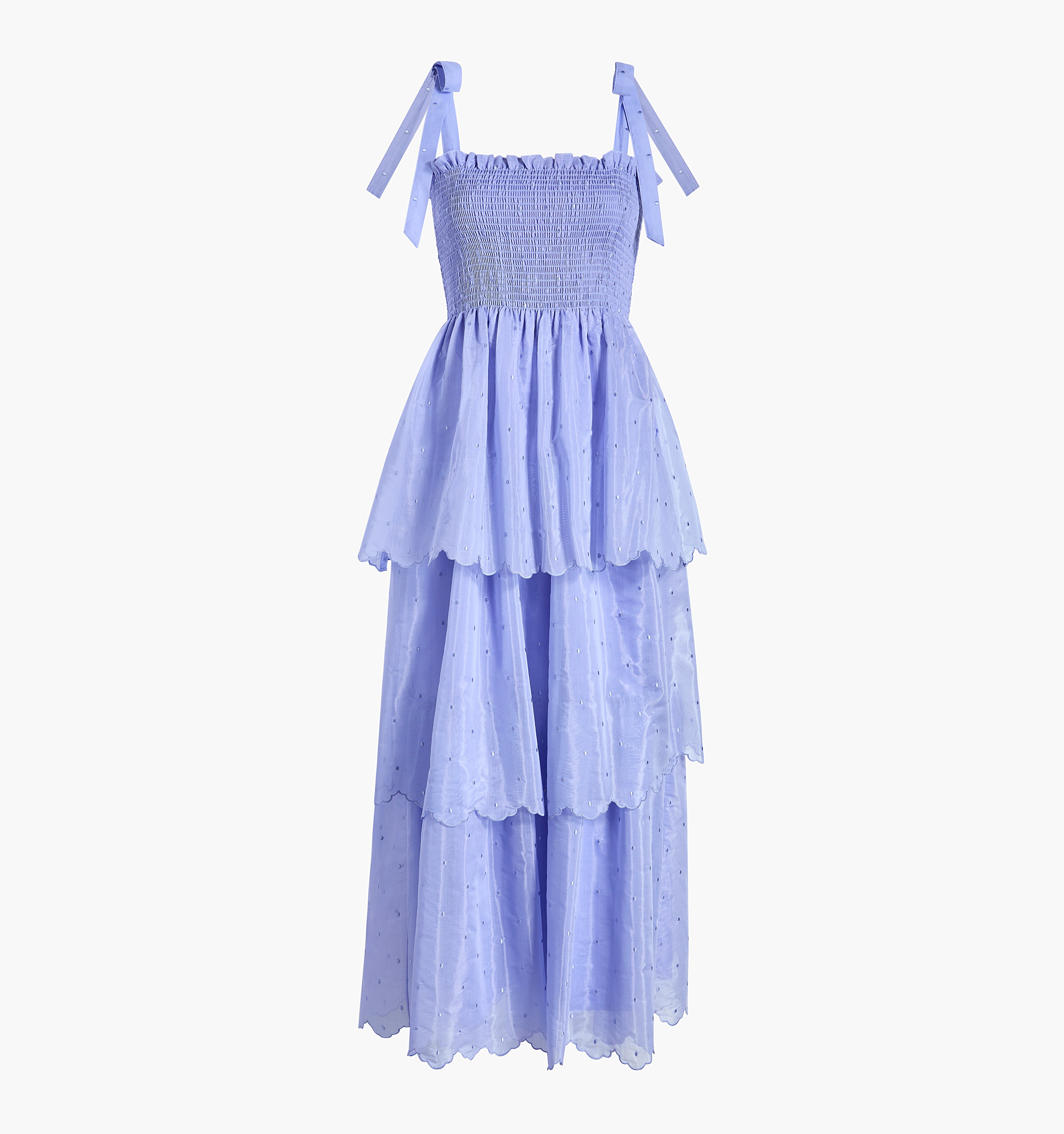 The Elise Nap Dress - Hyacinth Organza Dot