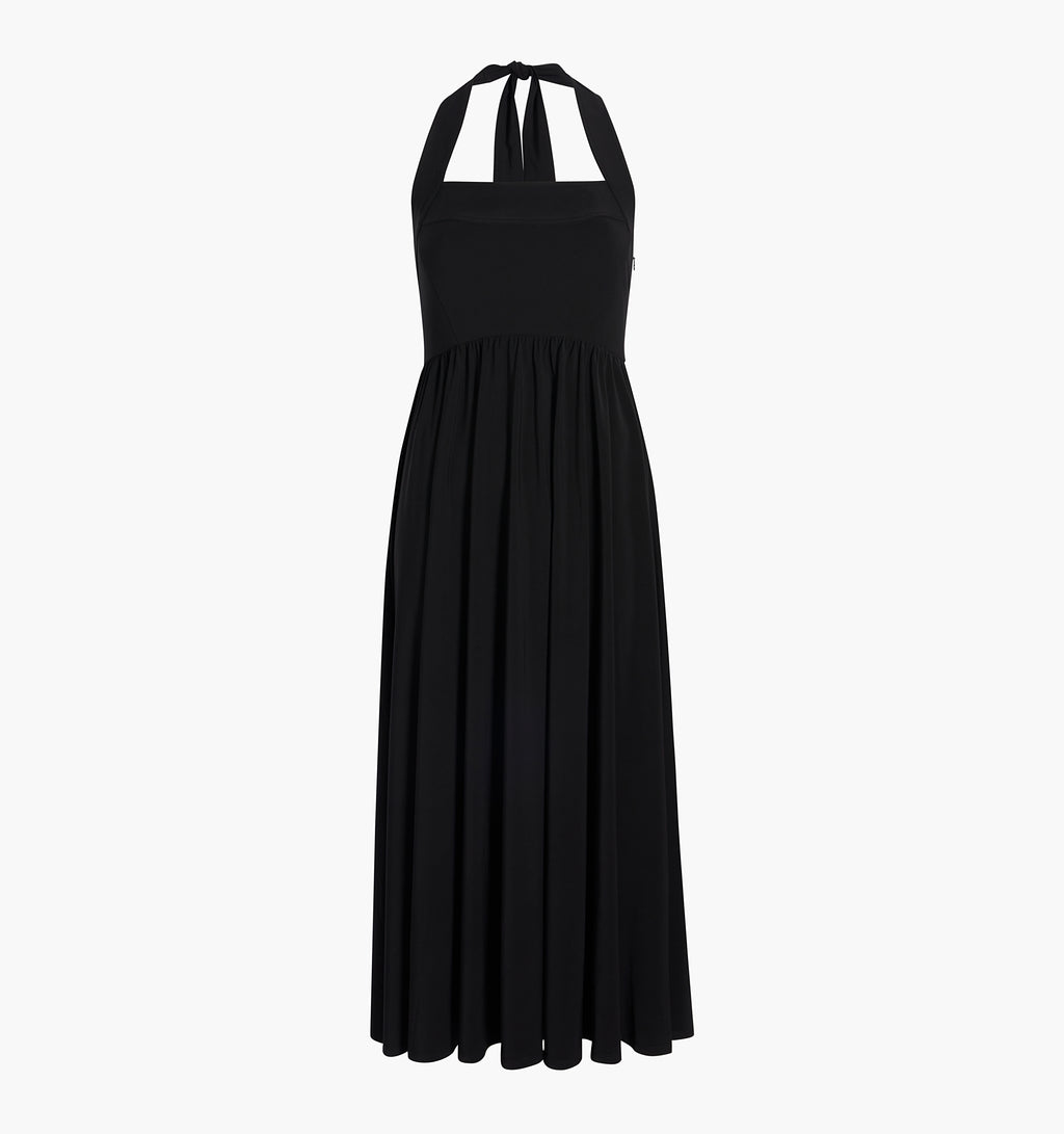 The Fleur Midi Dress | Black Jersey / M