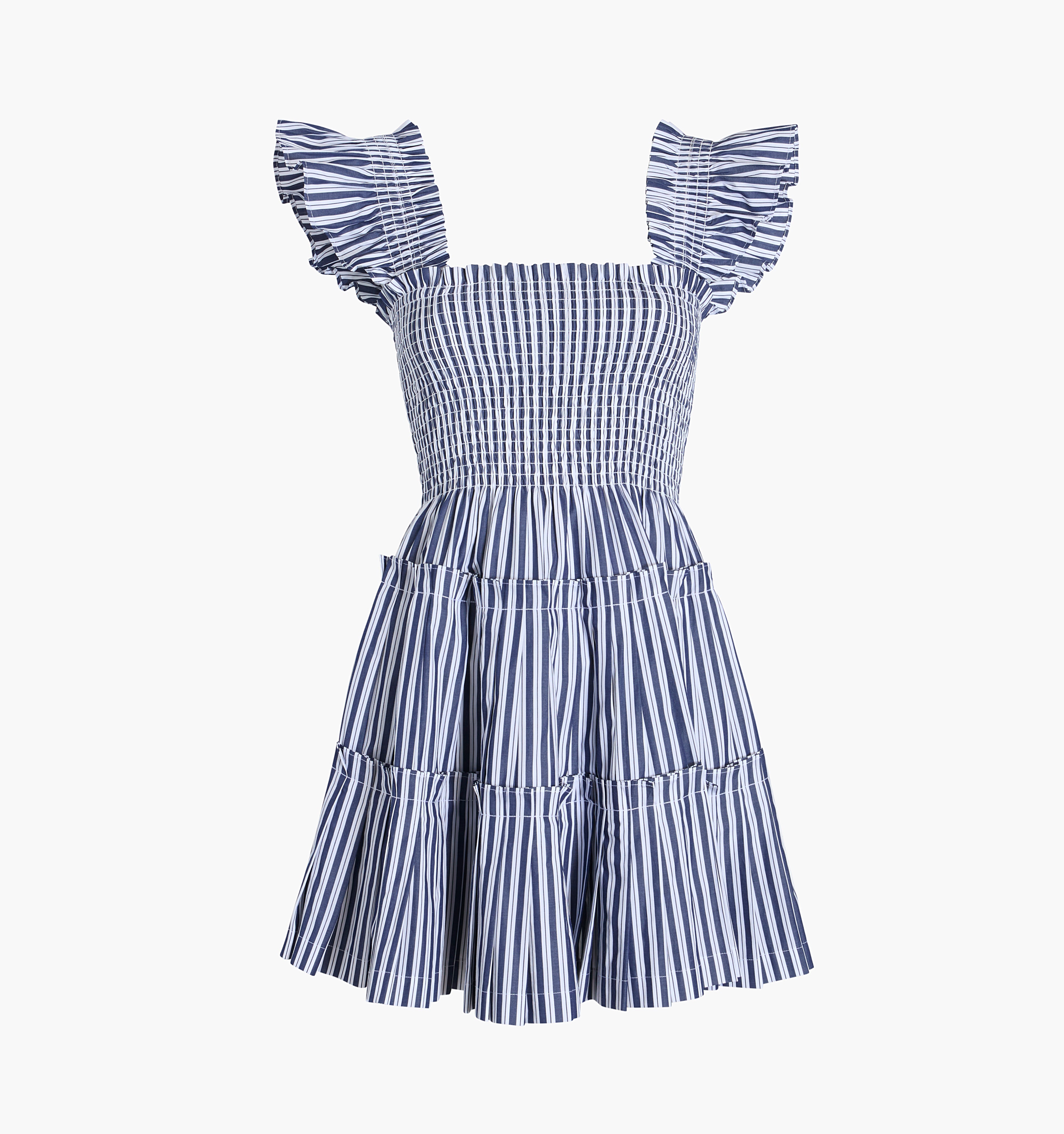 The Charlotte Nap Dress - Navy Stripe