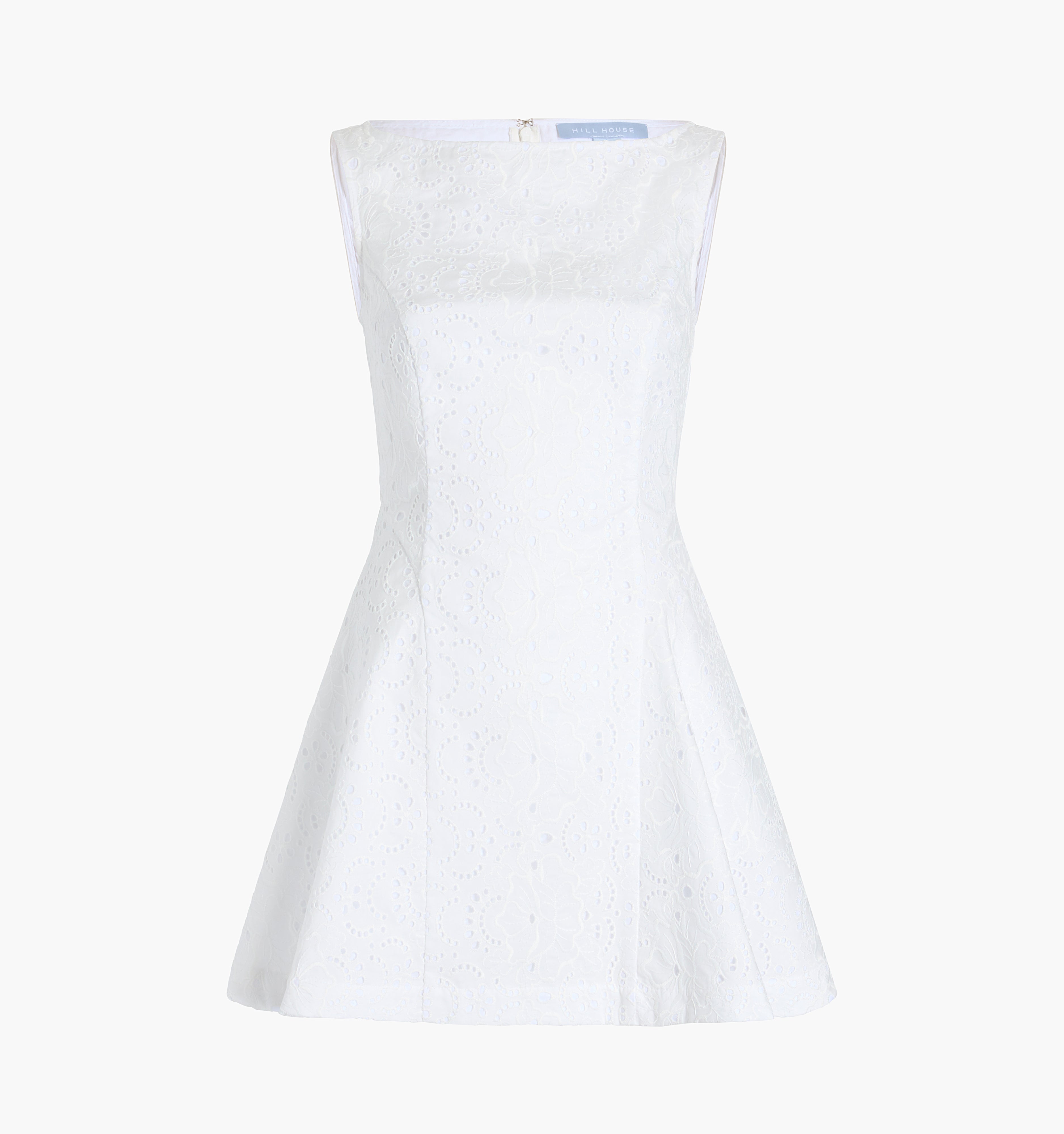 The Sutton Dress - White Broderie Anglaise