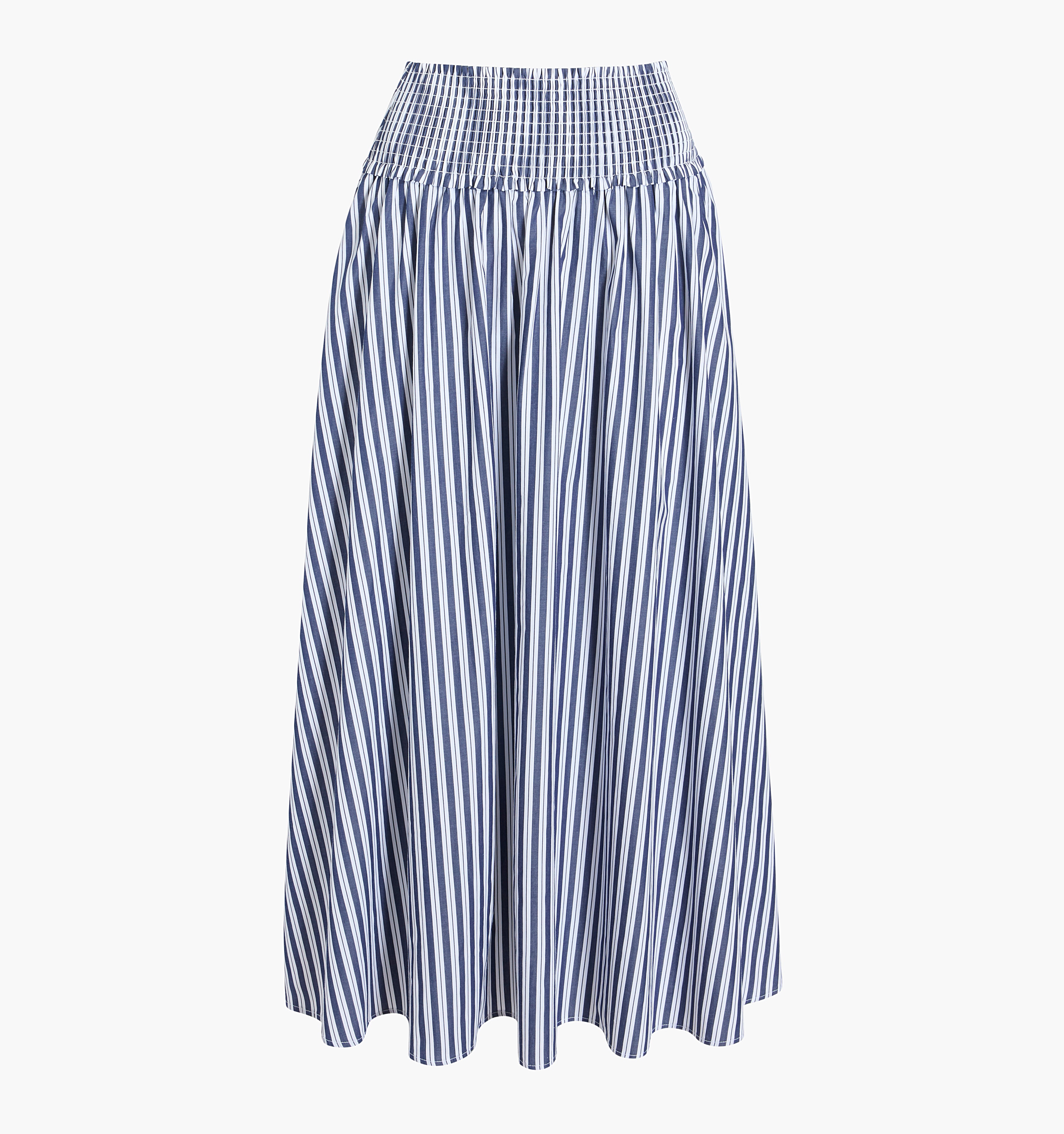 The Delphine Nap Skirt - Navy Stripe
