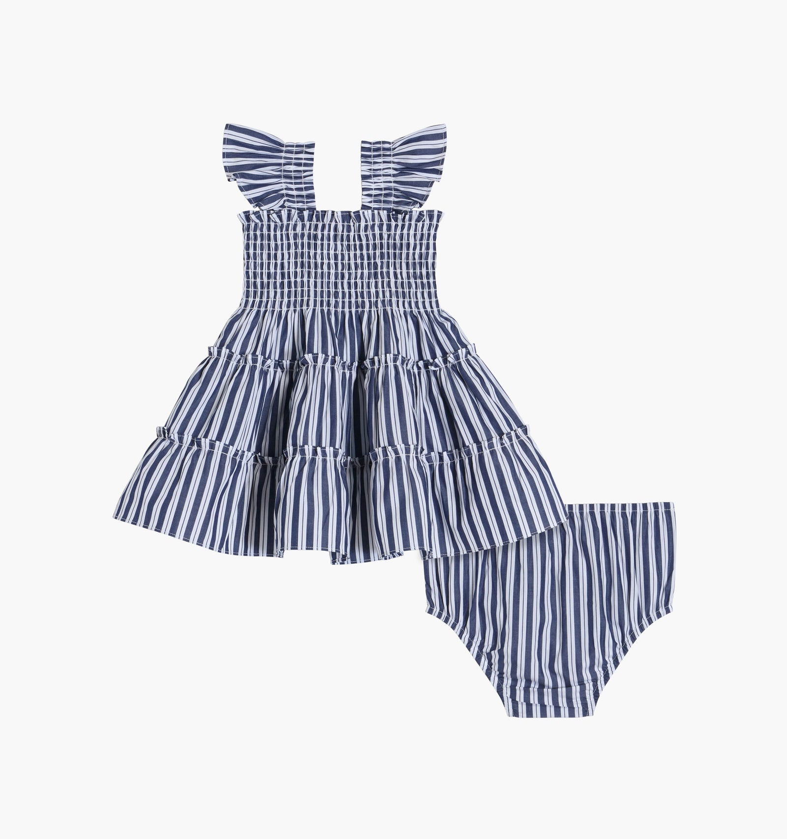 The Baby Ellie Nap Dress - Navy Stripe