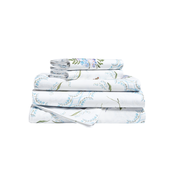 The Sheet Set - White Floral Patchwork