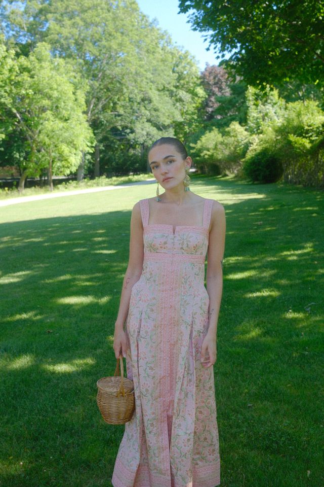 The Hope Dress - Daffodil Brocade – Hill House Home