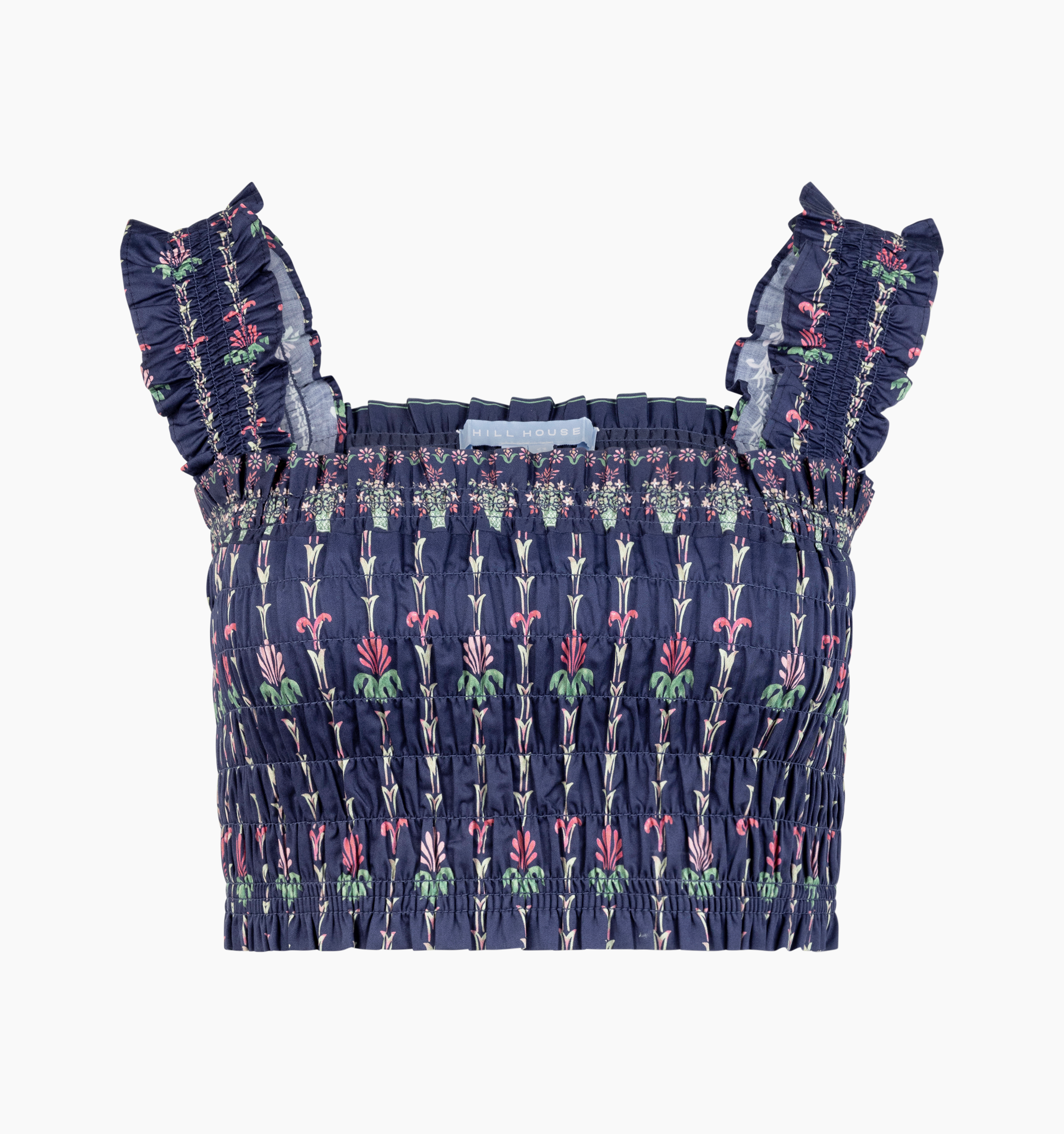 The Azalea Nap Top - Navy Trailing Fern