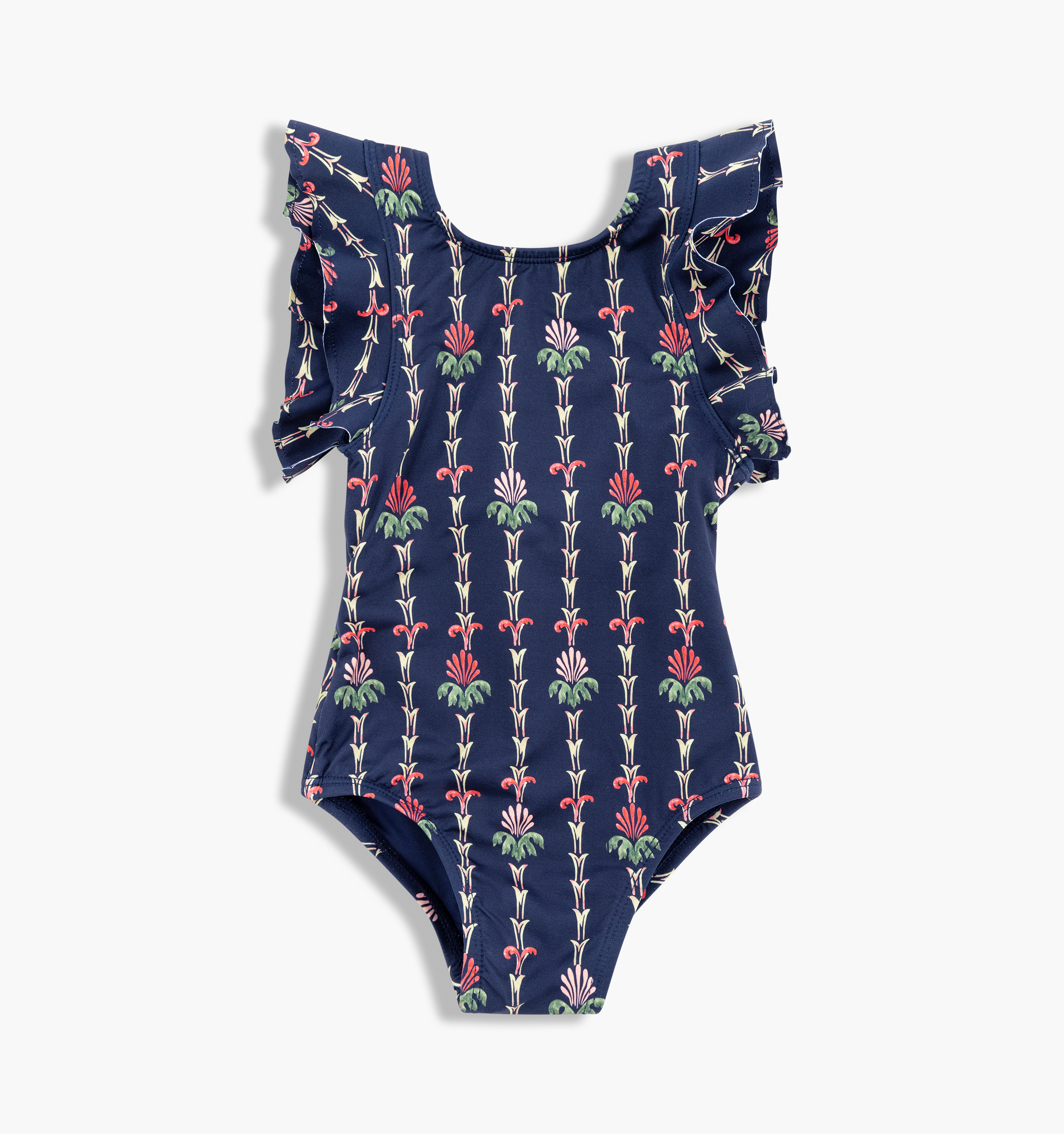 The Tiny Rosie Swimsuit - Navy Trailing Fern