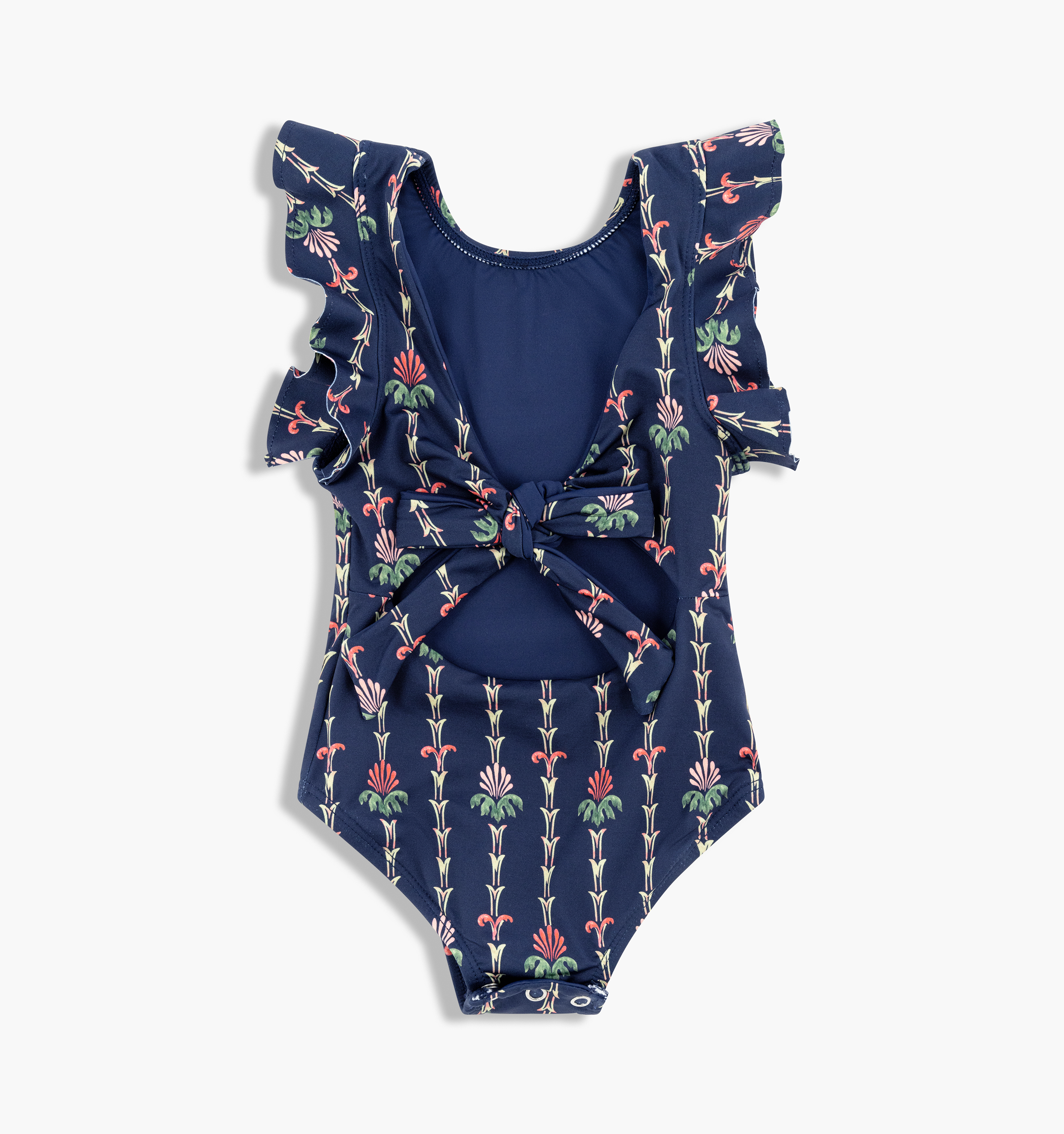 The Tiny Rosie Swimsuit - Navy Trailing Fern