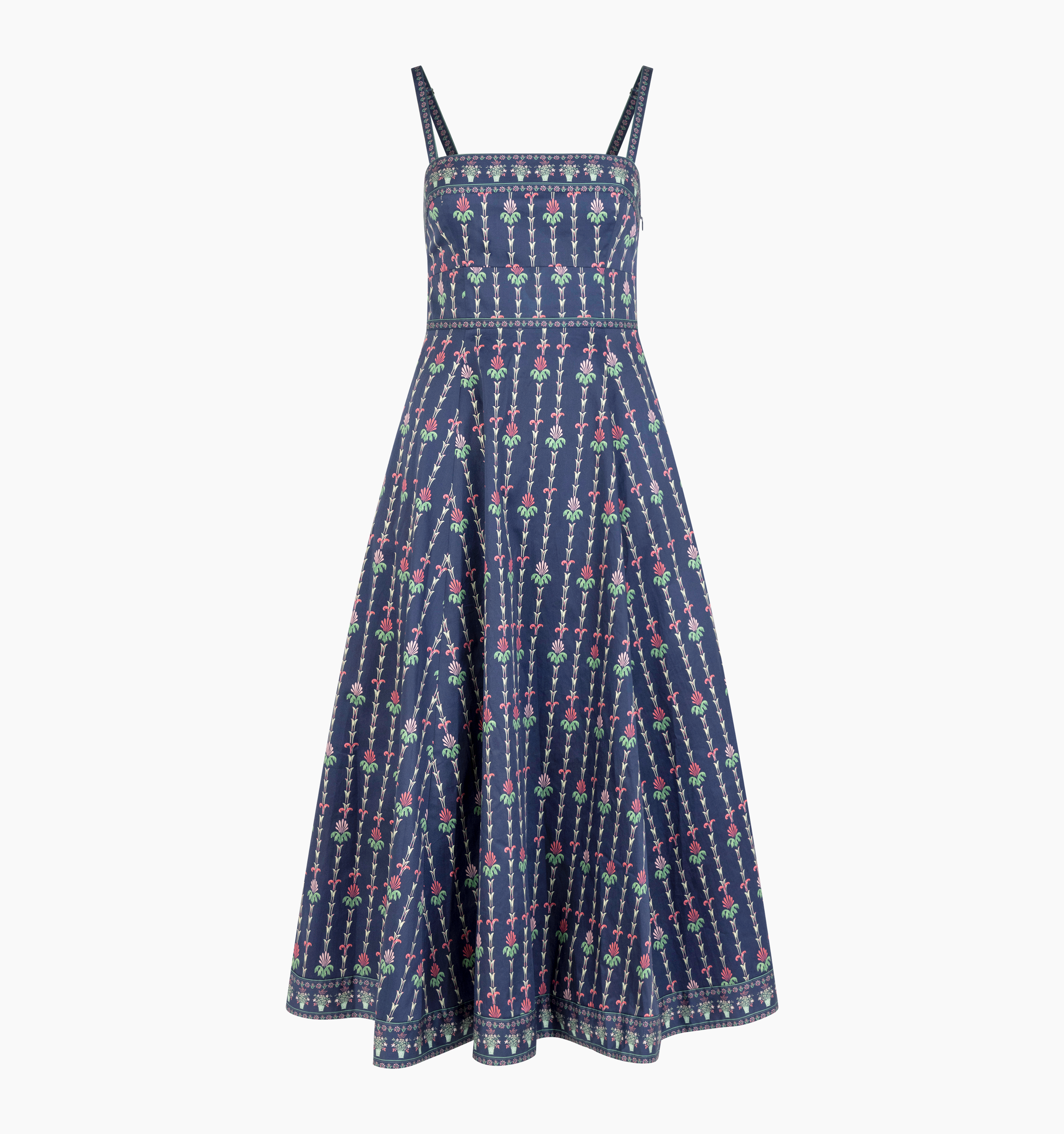 The Margot Dress - Navy Trailing Fern