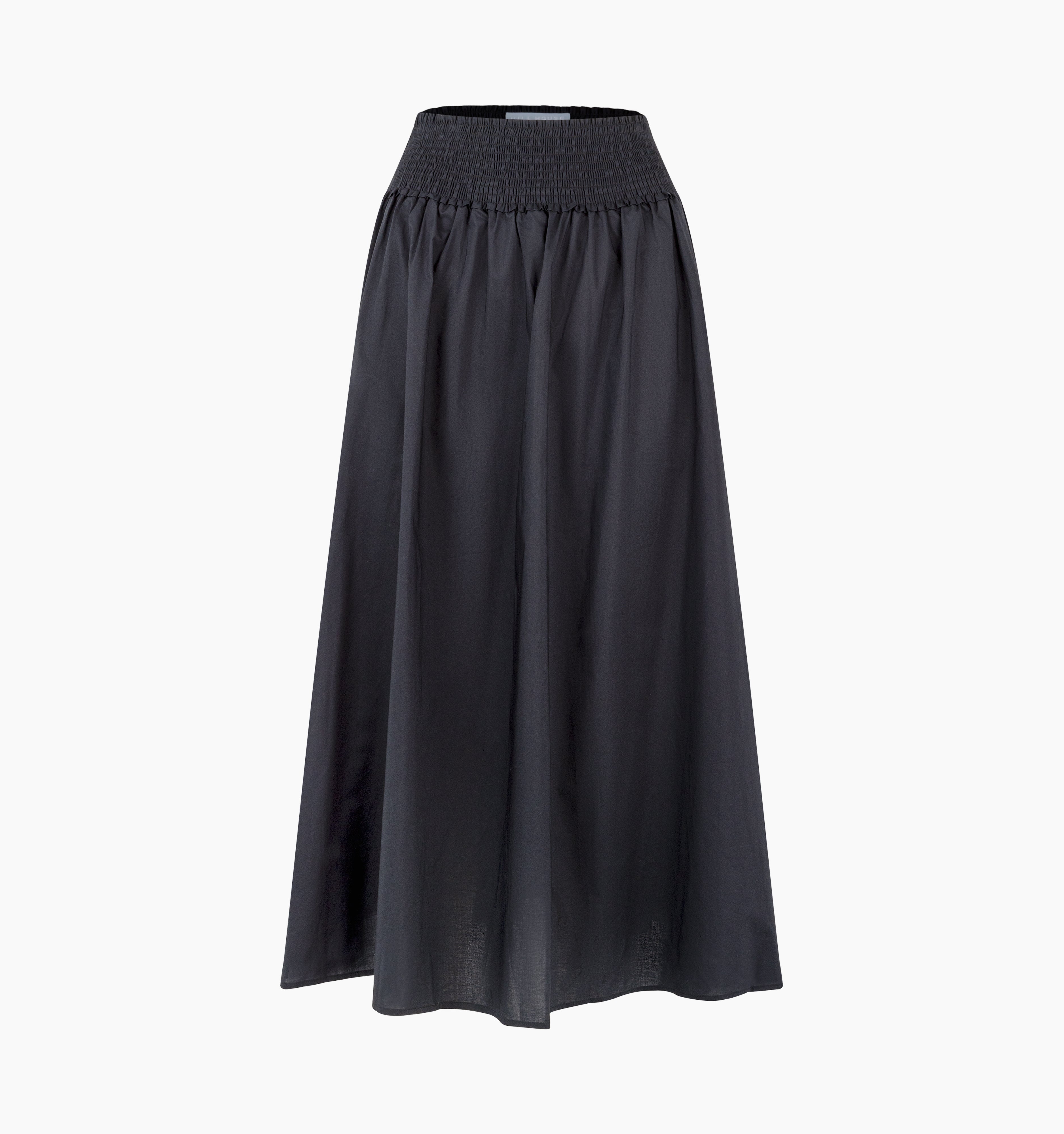 The Delphine Nap Skirt - Black Cotton