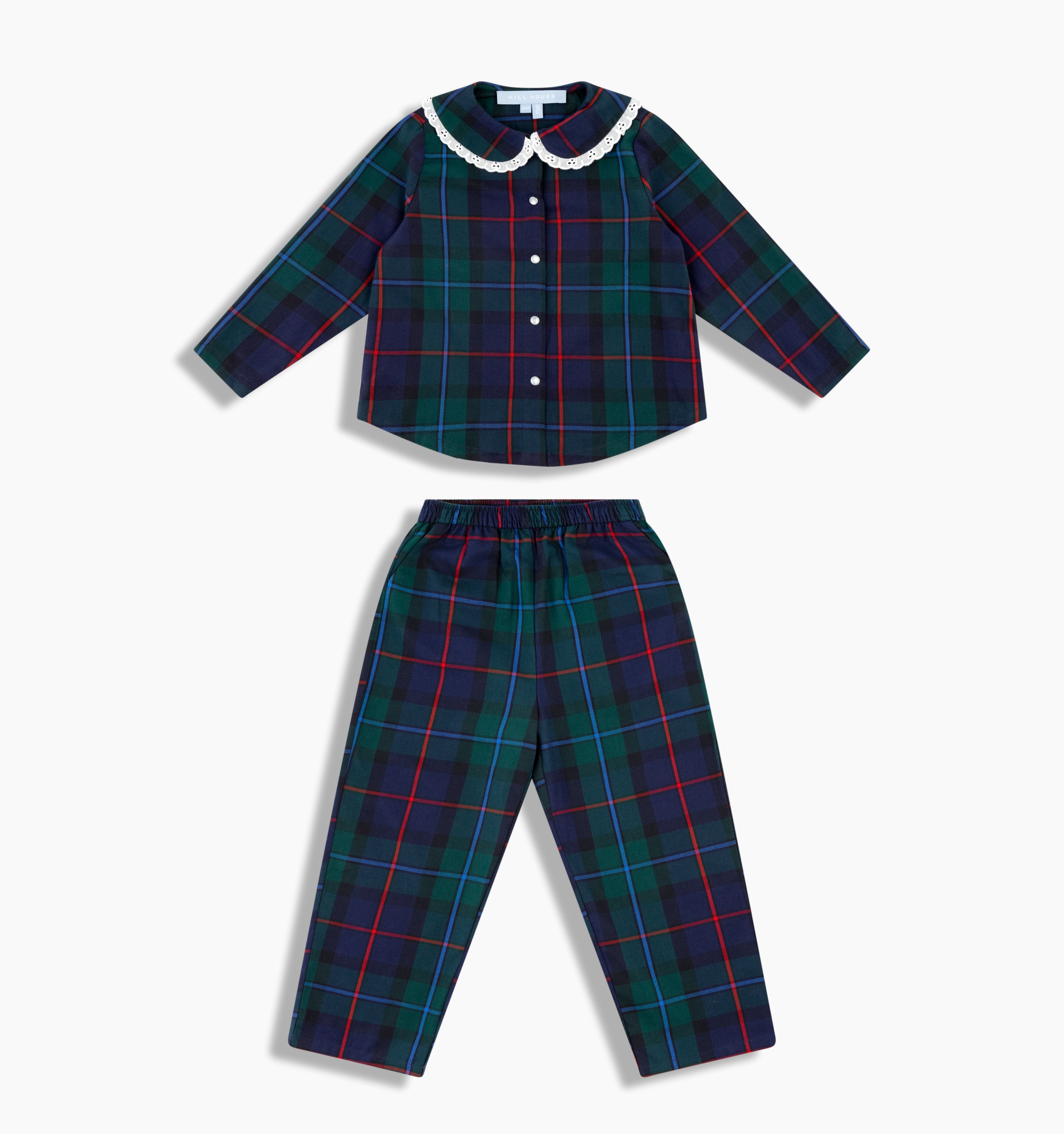 新品未使用　House of the Hill Pajamas 90size The Tiny Cypress Set - Midnight Tartan – Hill House Home