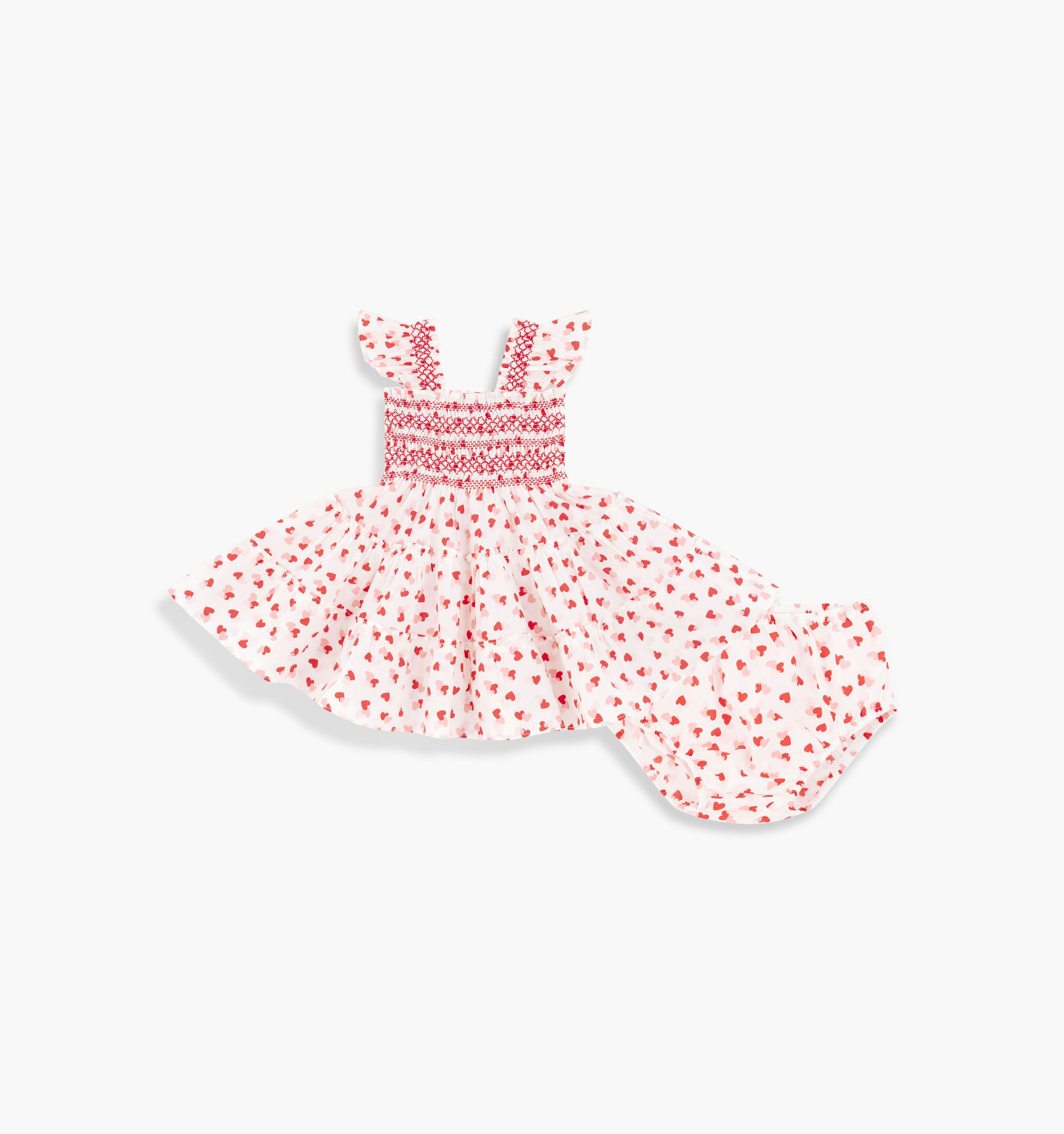 The Baby Ellie Nap Dress - Lots of Hearts