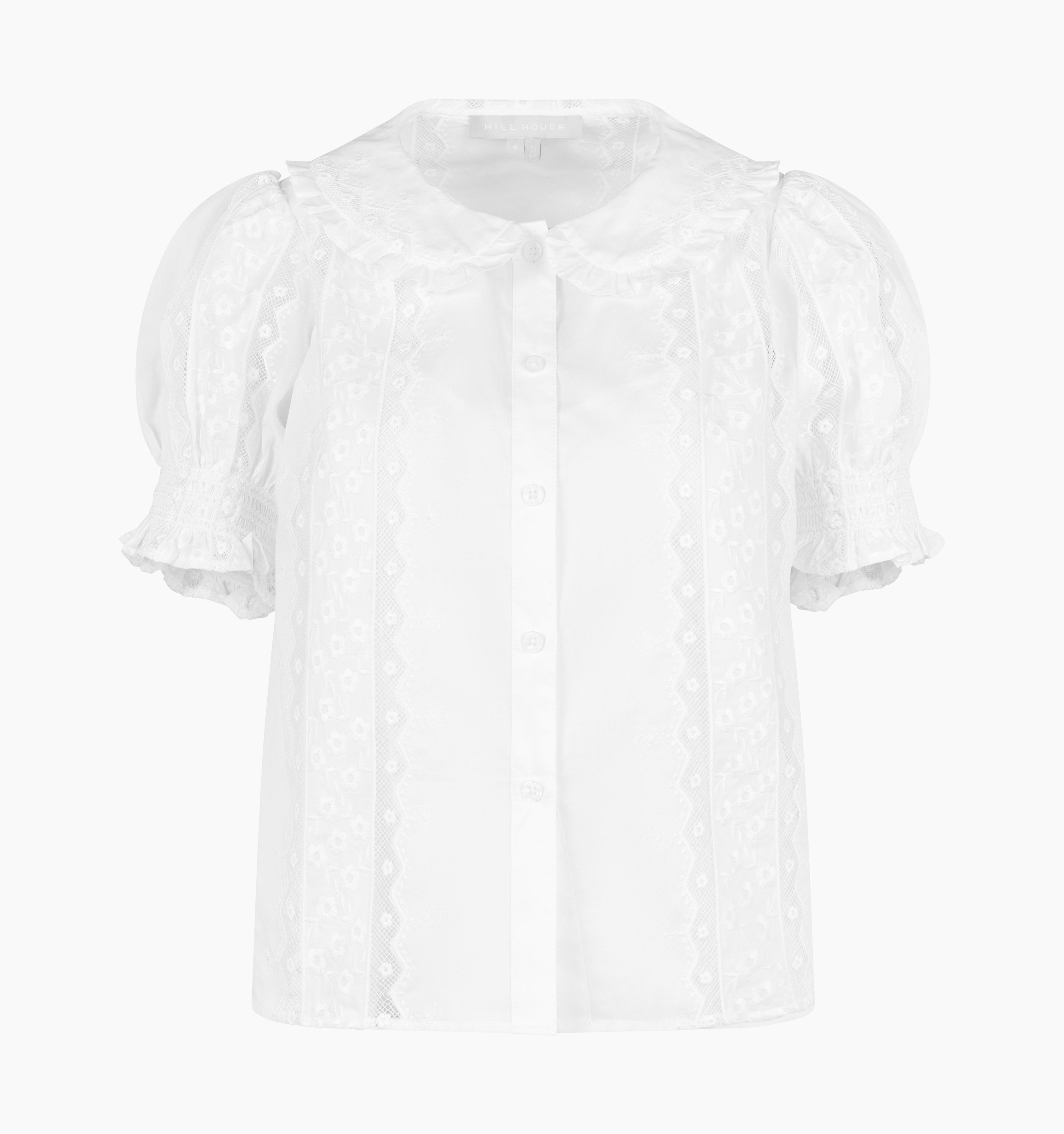 The Adelaide Top - White Broderie Voile
