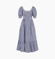 The Louisa Nap Dress - Navy Stripe – Hill House Home