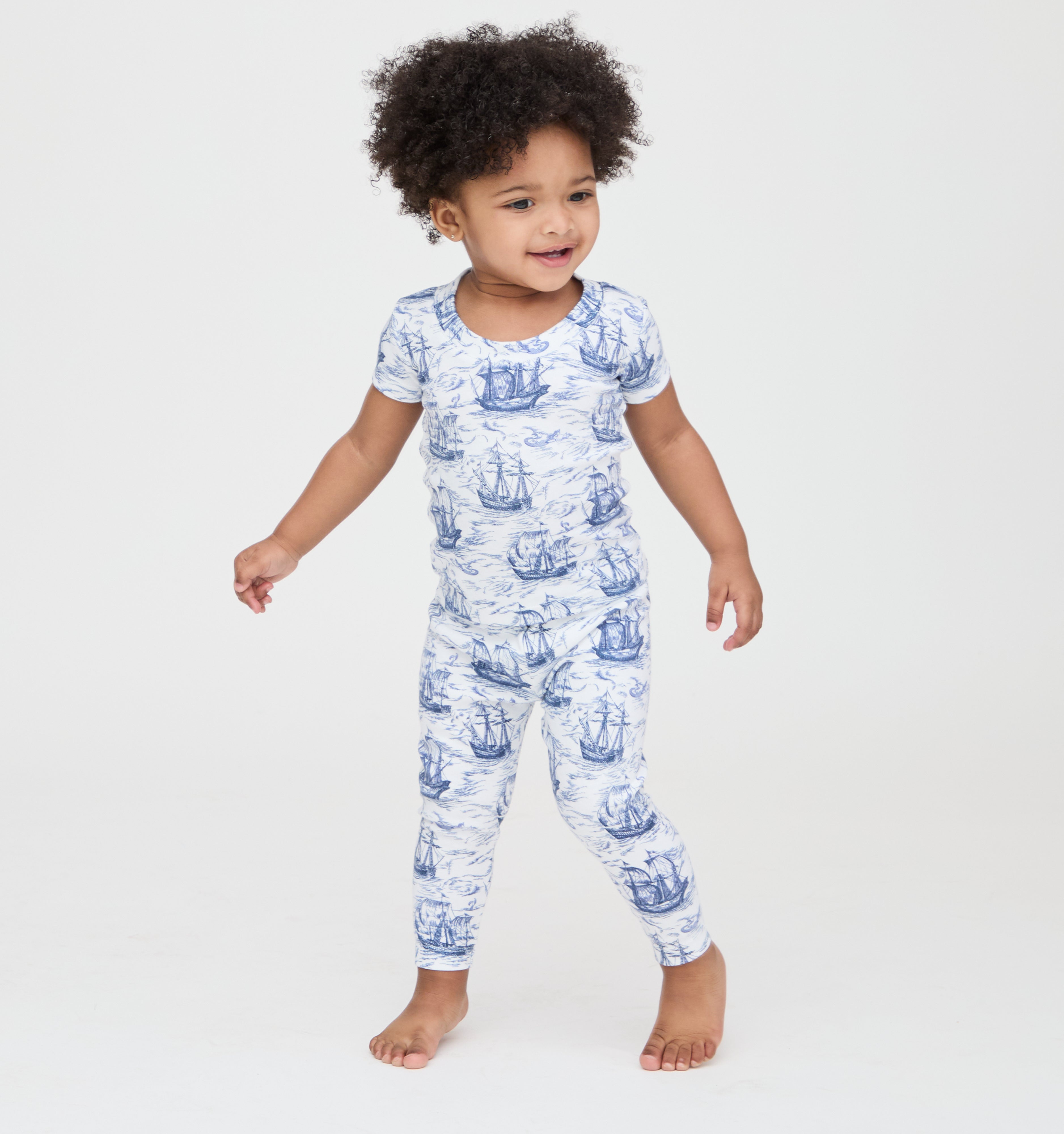 The Baby PJ Set - Navy Mariner's Toile