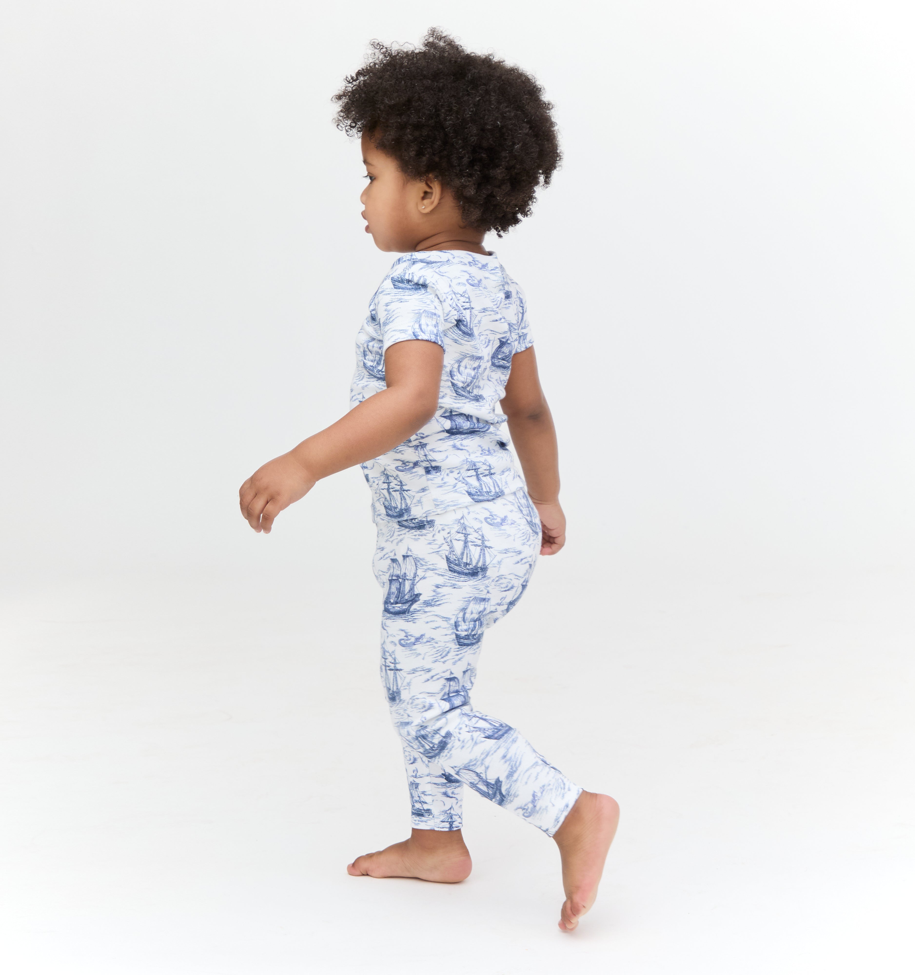 The Baby PJ Set - Navy Mariner's Toile