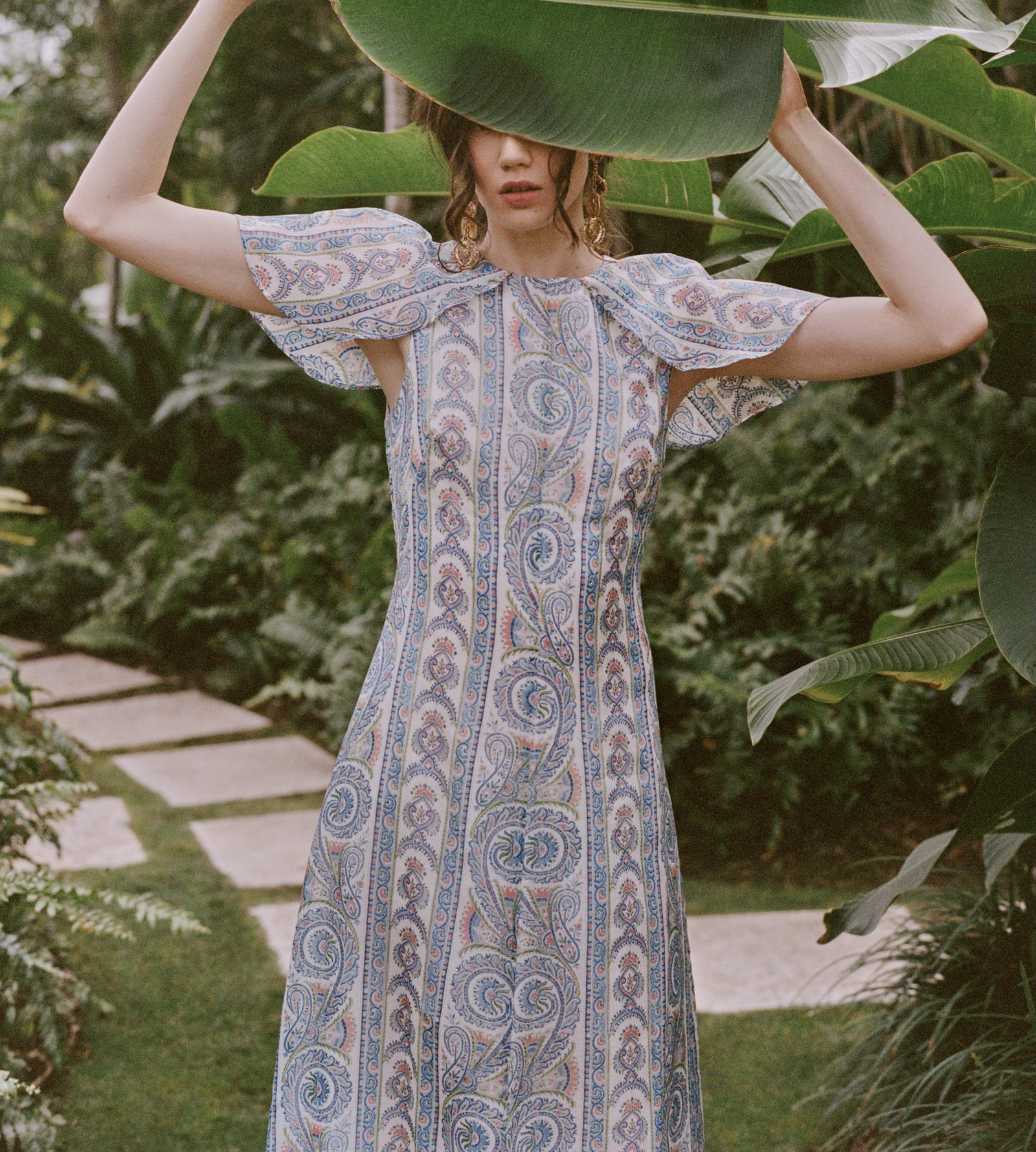 The Davina Dress | Blue Corsica Paisley / M