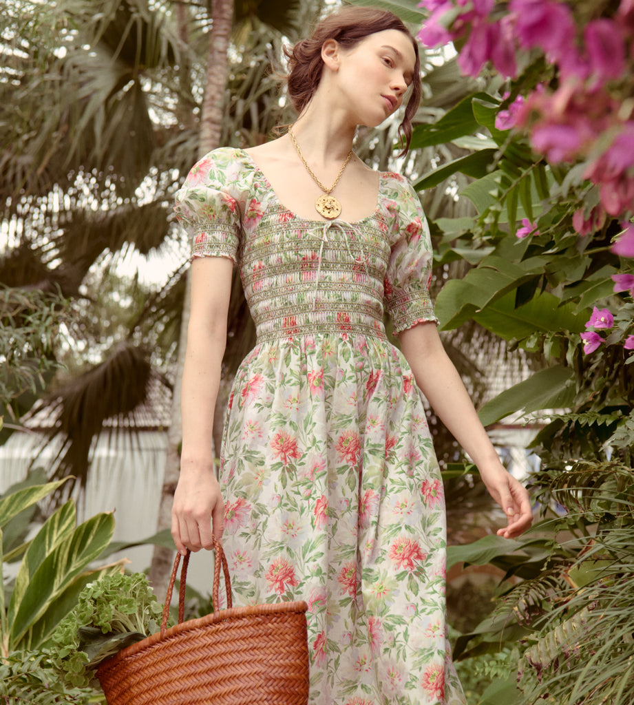 house on the hill 夏服　セット baileytaylorbrown wears the Olivia Pajama Set in Pastel Trellis 🎀