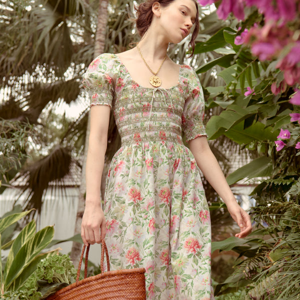 The Madeline Nap Dress - Peony Chintz – Hill House Home