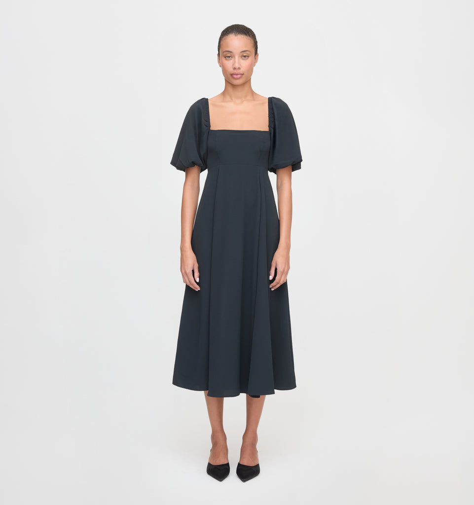 The Matilda Dress - Black Crepe – Hill House Home