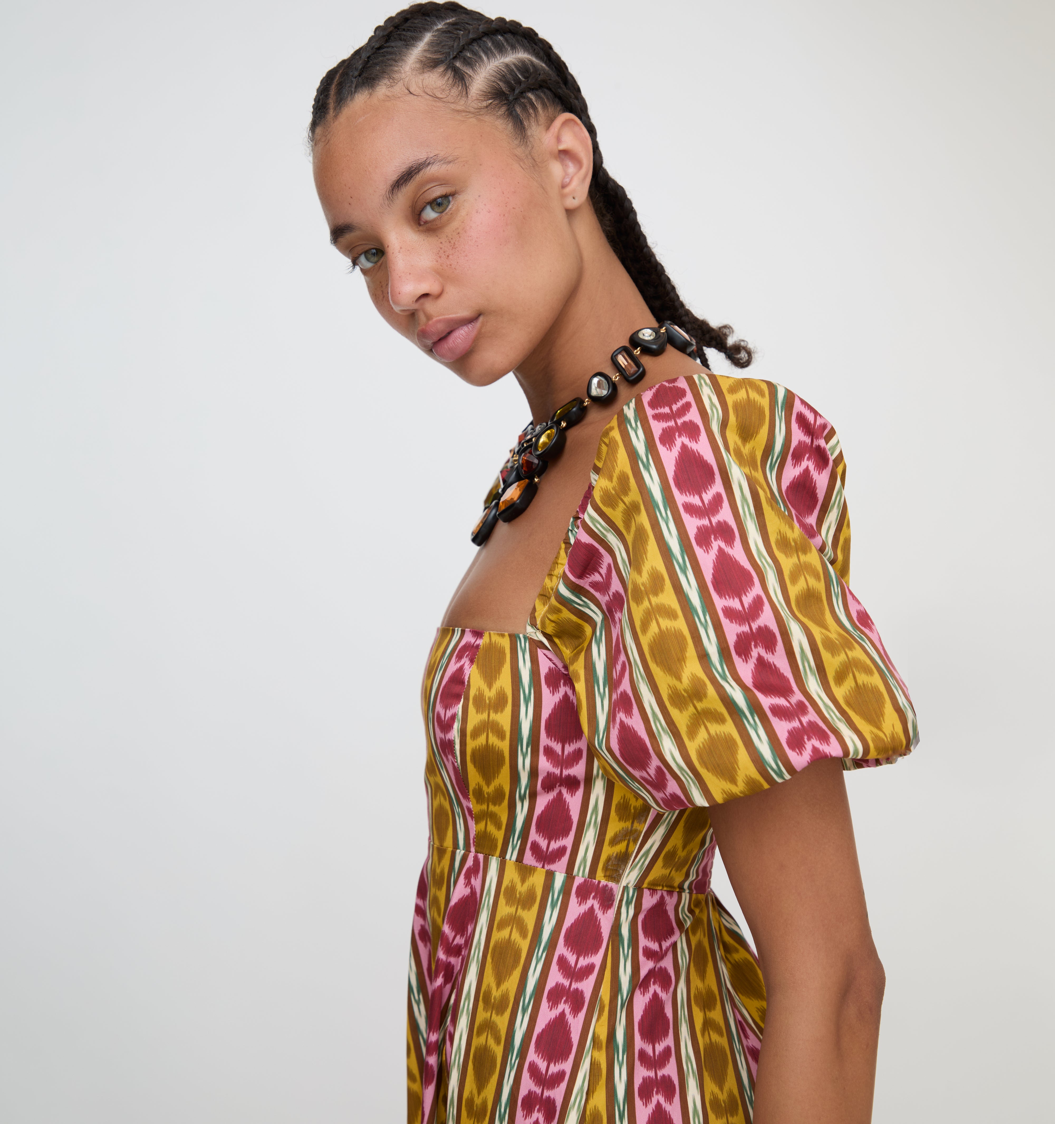 The Matilda Dress - Ikat Topiary