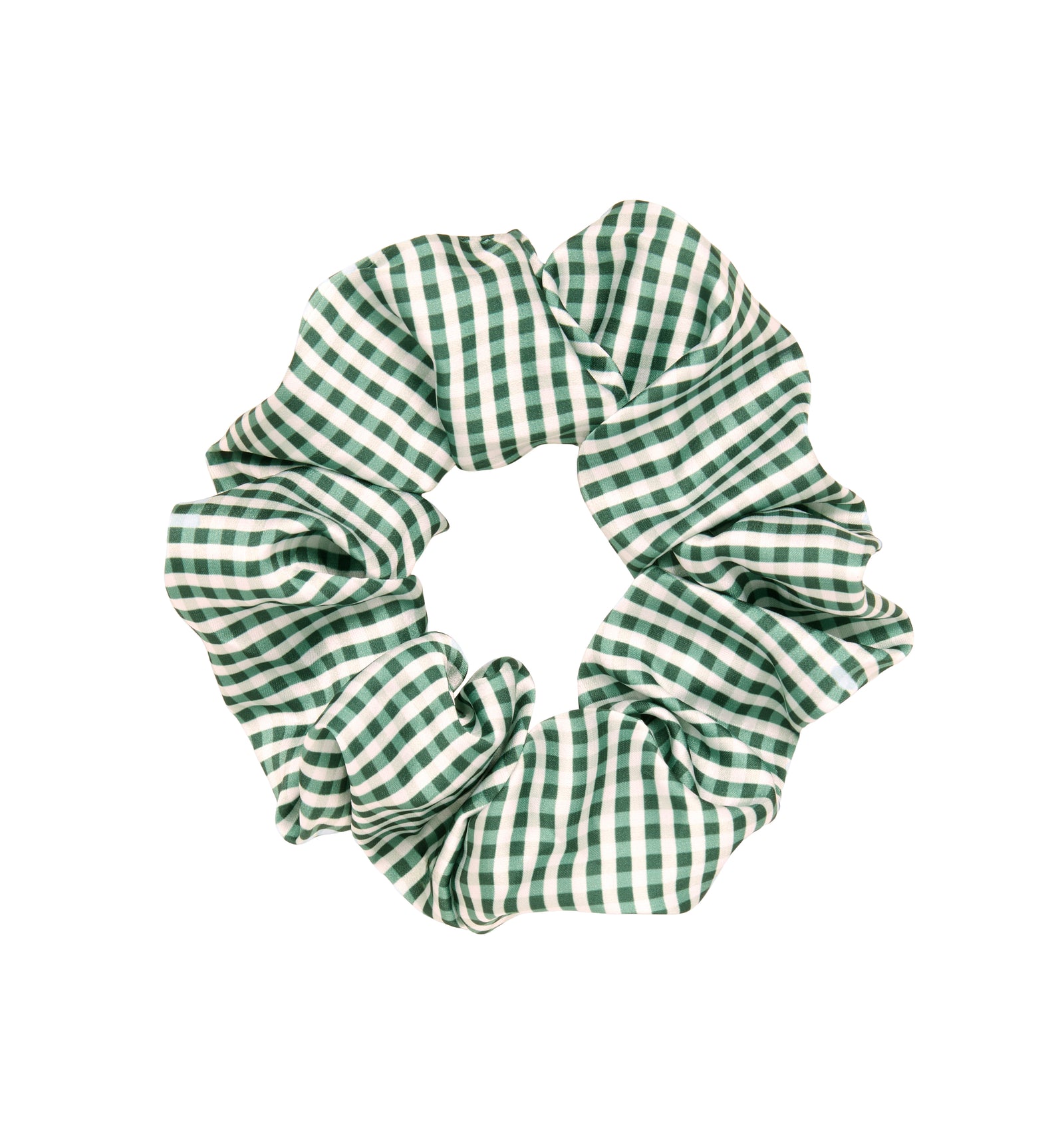 The Hill House x Wet Brush Oversized Scrunchie - Emerald Gingham