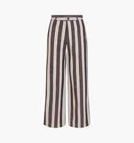 The Mindy Pant - Coln Ticking Stripe Chocolate – Hill House Home
