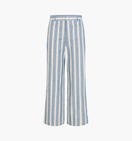 The Mindy Pant - Coln Ticking Stripe Dusty Blue – Hill House Home