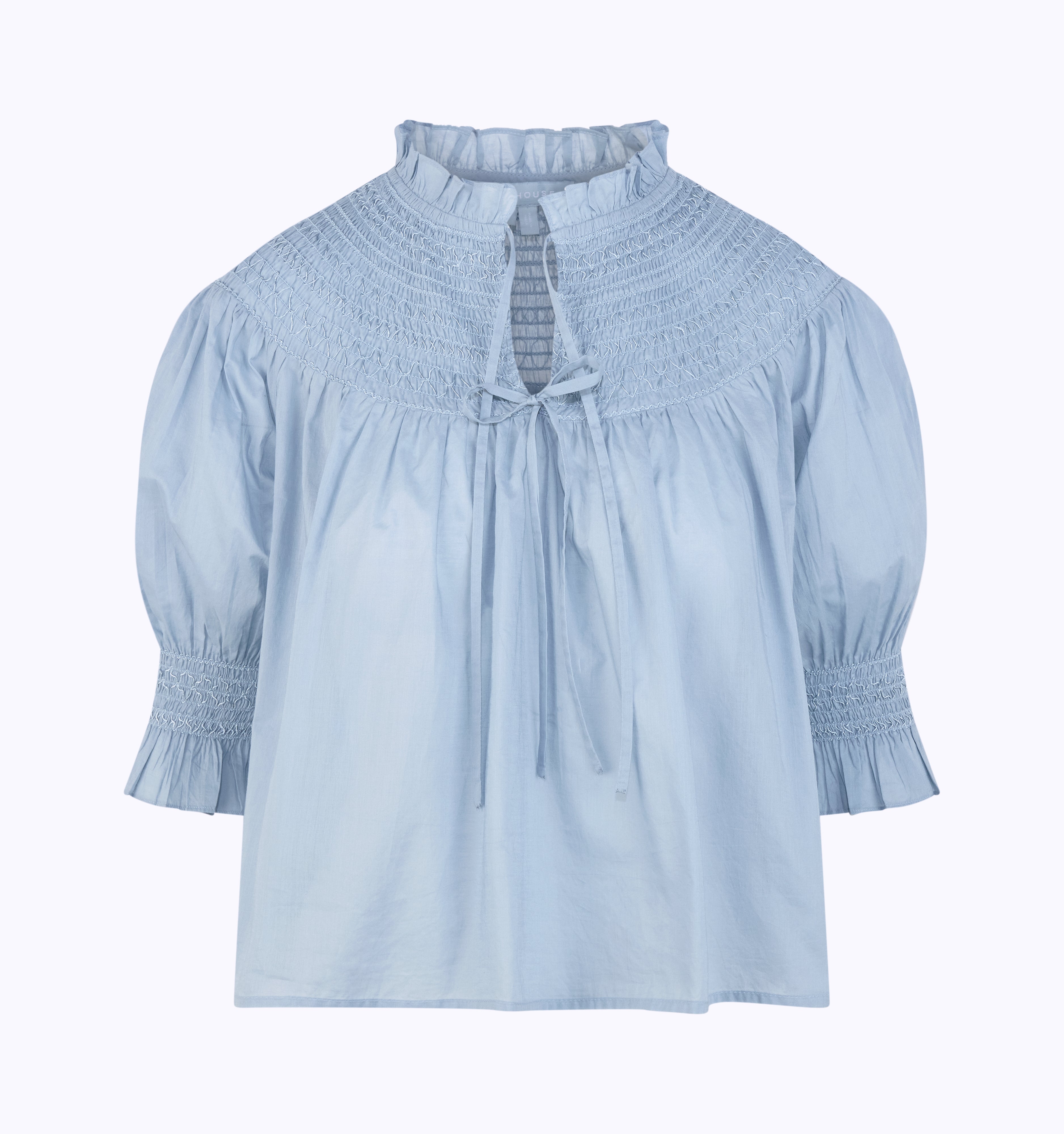 The Zinnia Top - Dusty Blue – Hill House Home